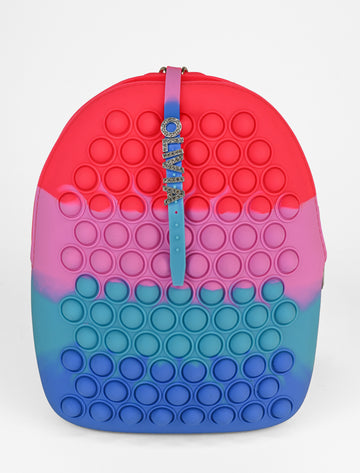 Pop It Fidget Backpack With Name Bracelet