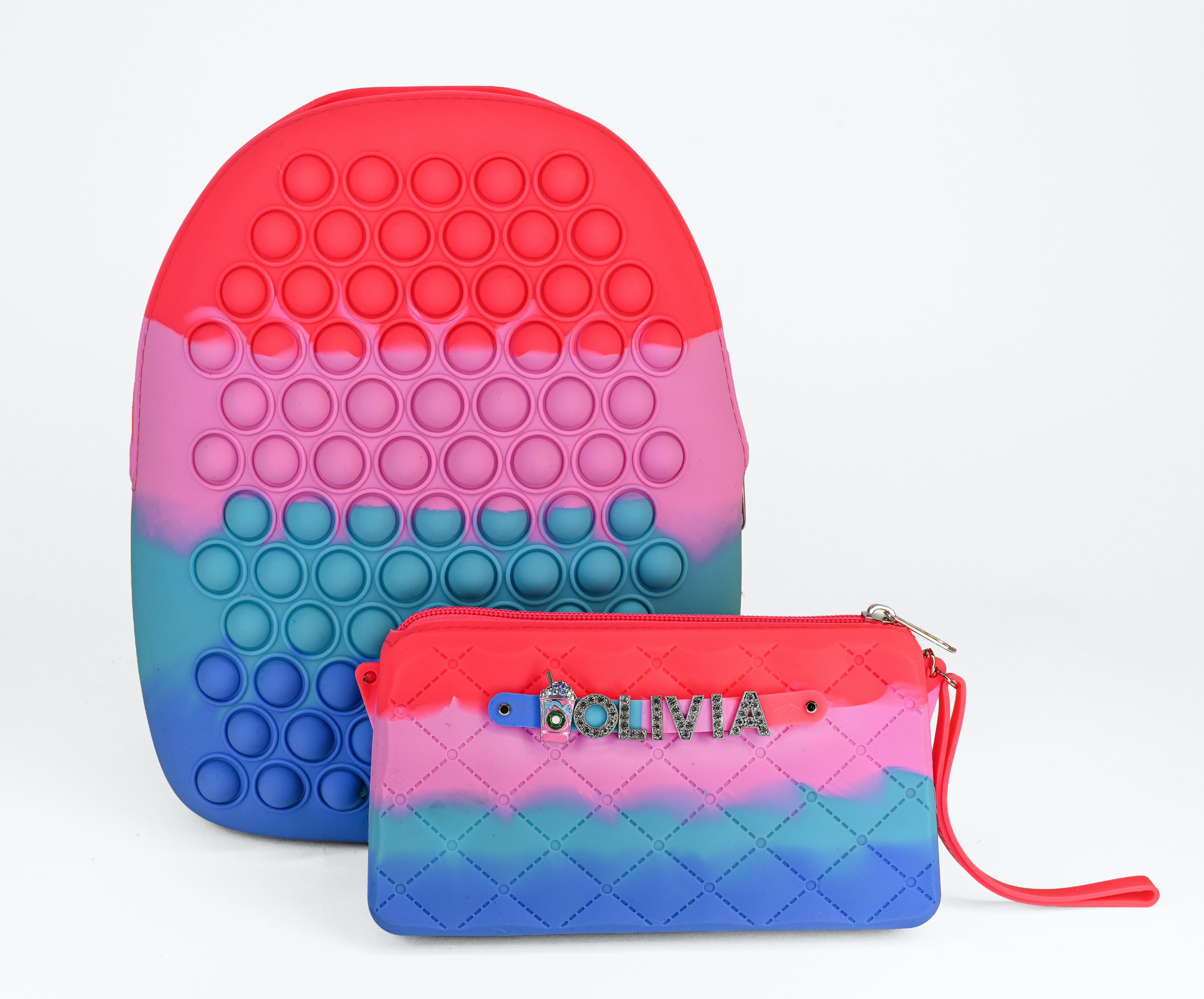 Pop It Fidget Backpack With Purse