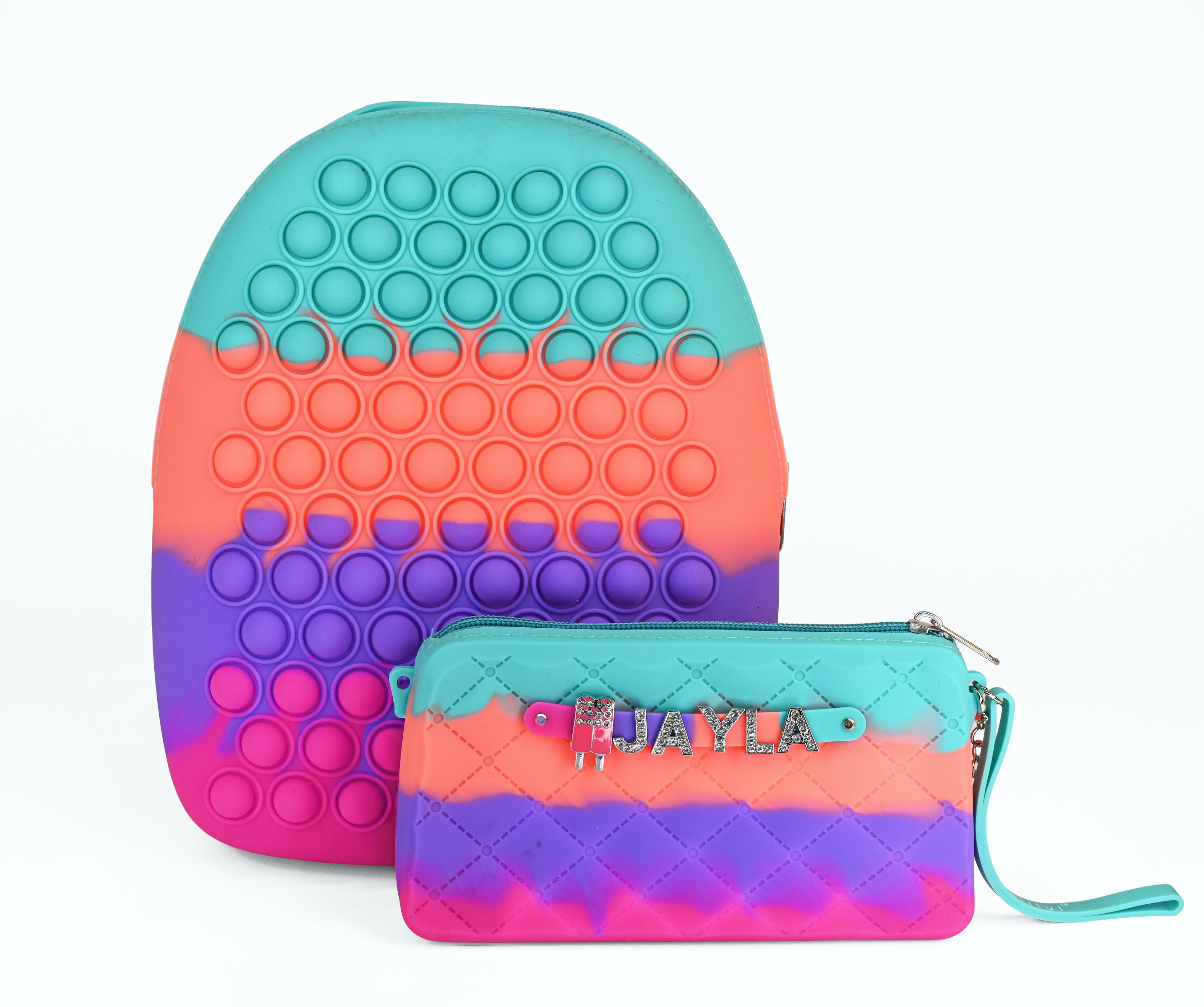 Pop It Fidget Backpack With Purse