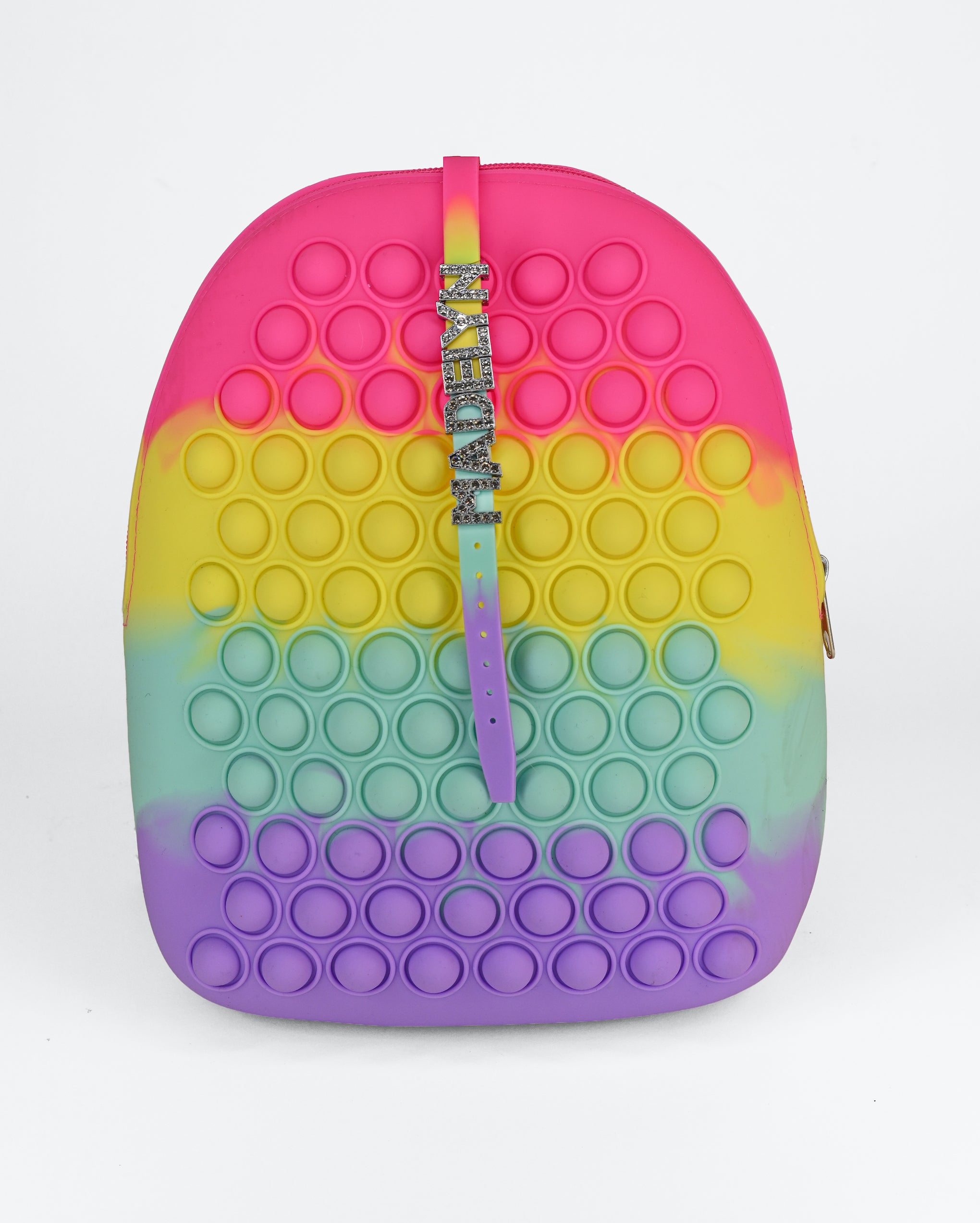 Pop It Fidget Backpack With Name Bracelet