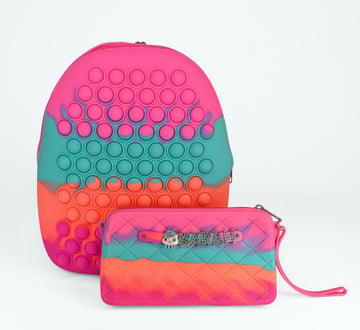 Pop It Fidget Backpack With Purse