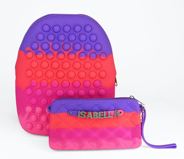Pop It Fidget Backpack With Purse