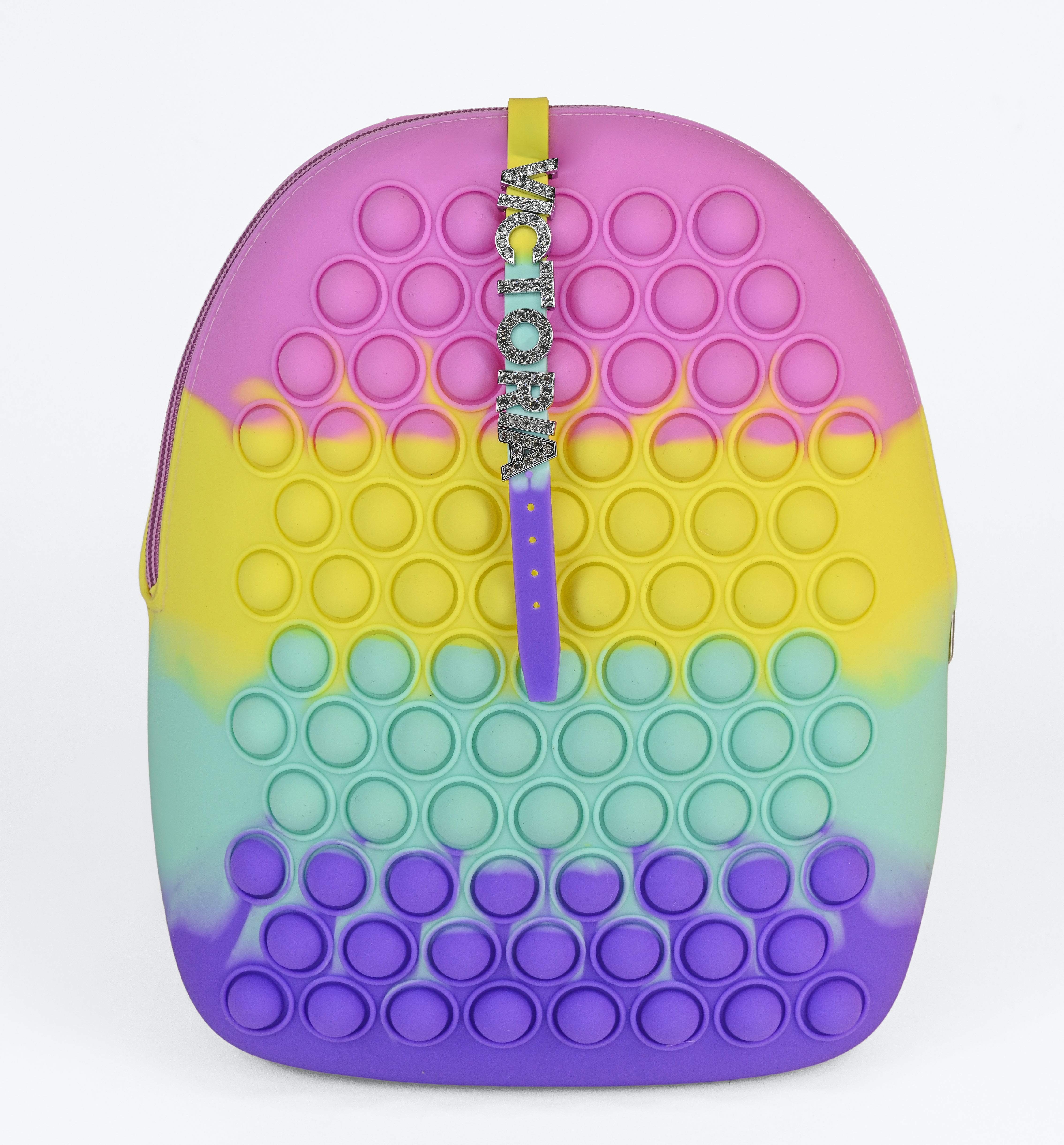 Pop It Fidget Backpack With Name Bracelet