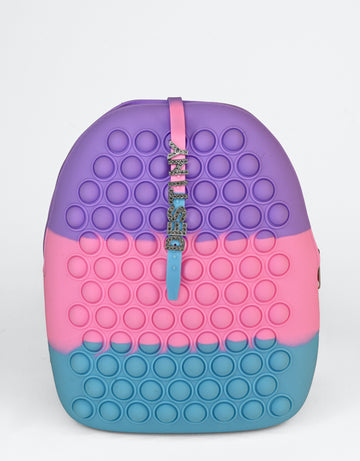 Pop It Fidget Backpack With Name Bracelet