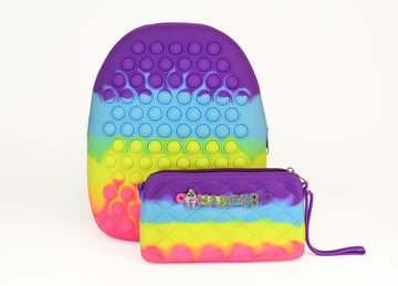 Pop It Fidget Backpack With Purse
