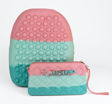 Pop It Fidget Backpack With Purse