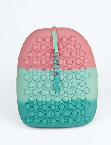 Pop It Fidget Backpack With Name Bracelet