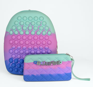 Pop It Fidget Backpack With Purse