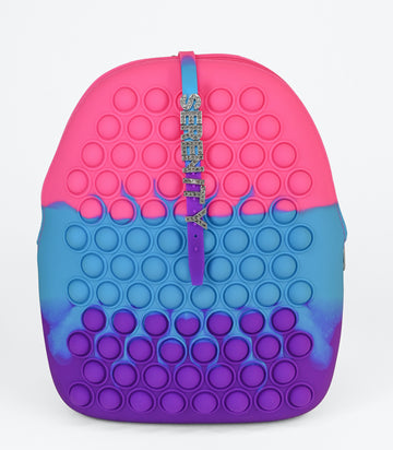 Pop It Fidget Backpack With Name Bracelet