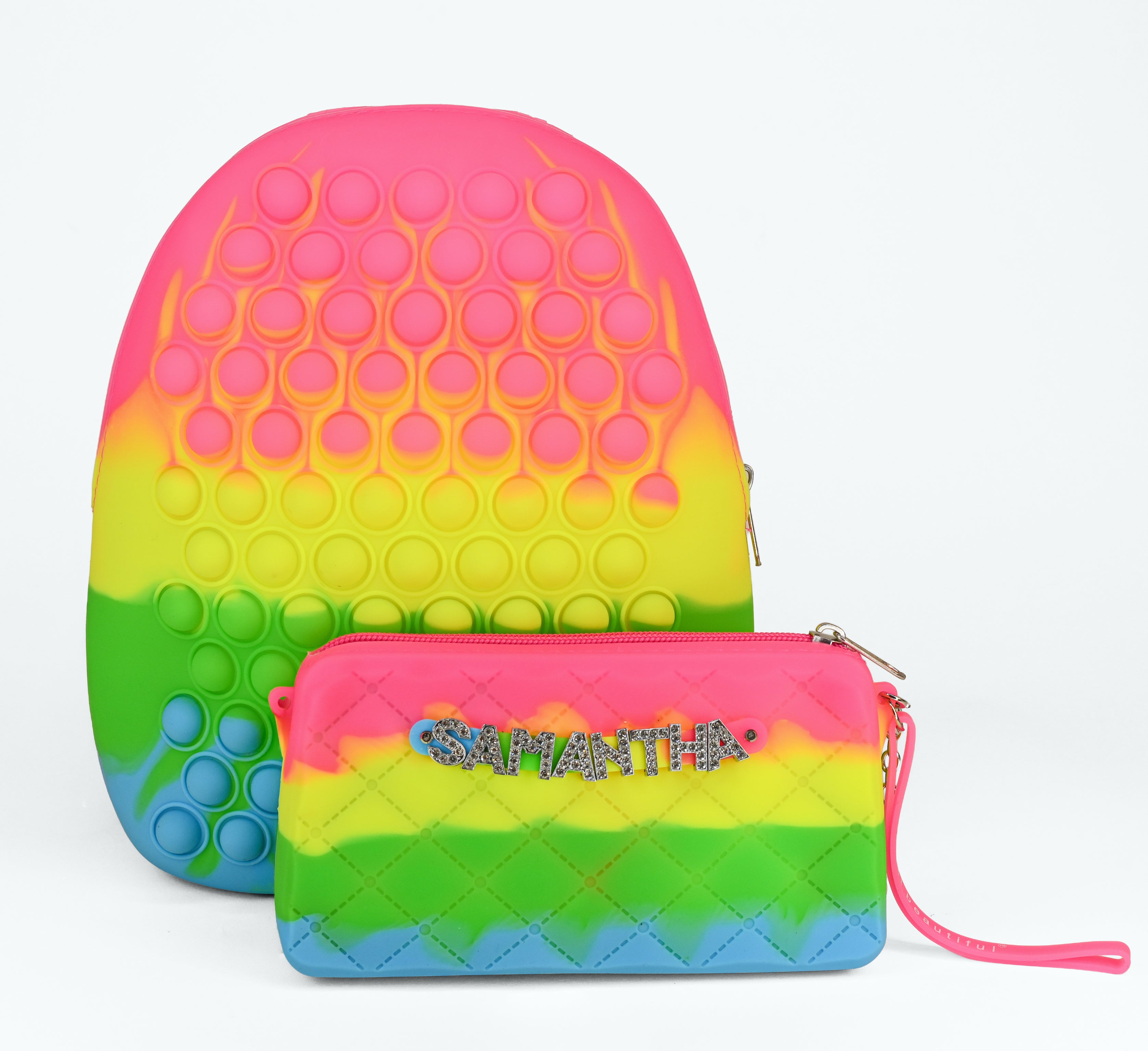 Pop It Fidget Backpack With Purse