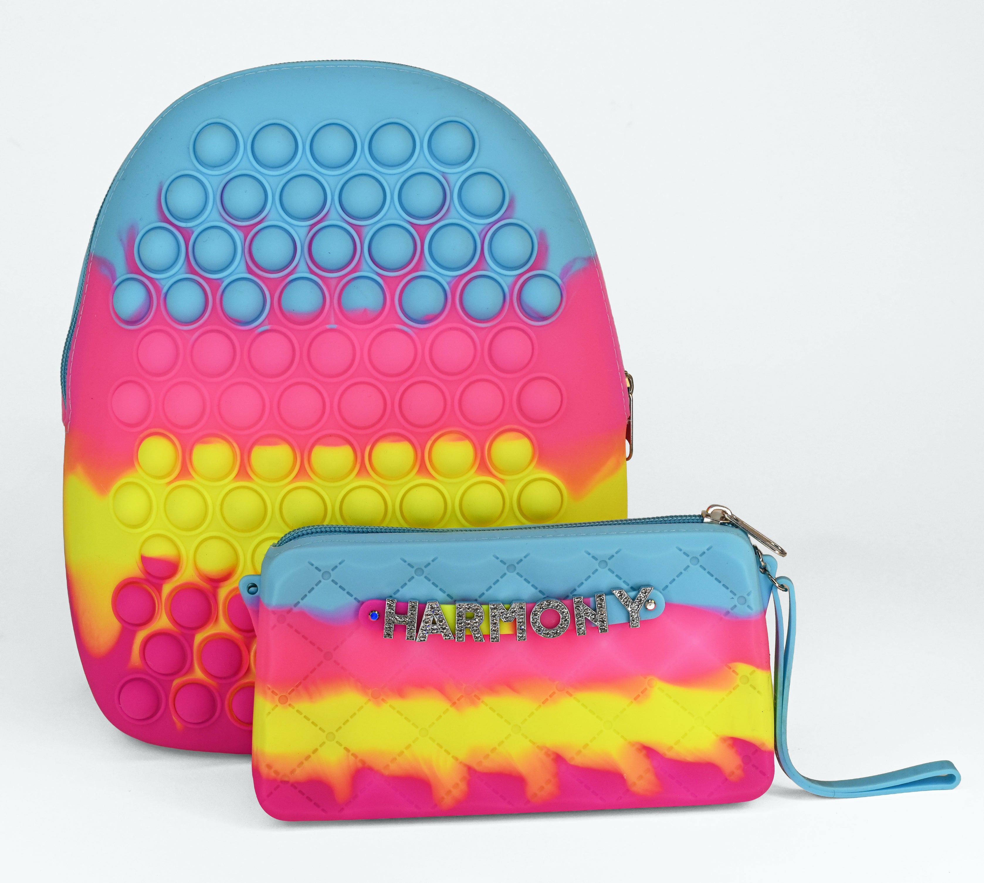 Pop It Fidget Backpack With Purse