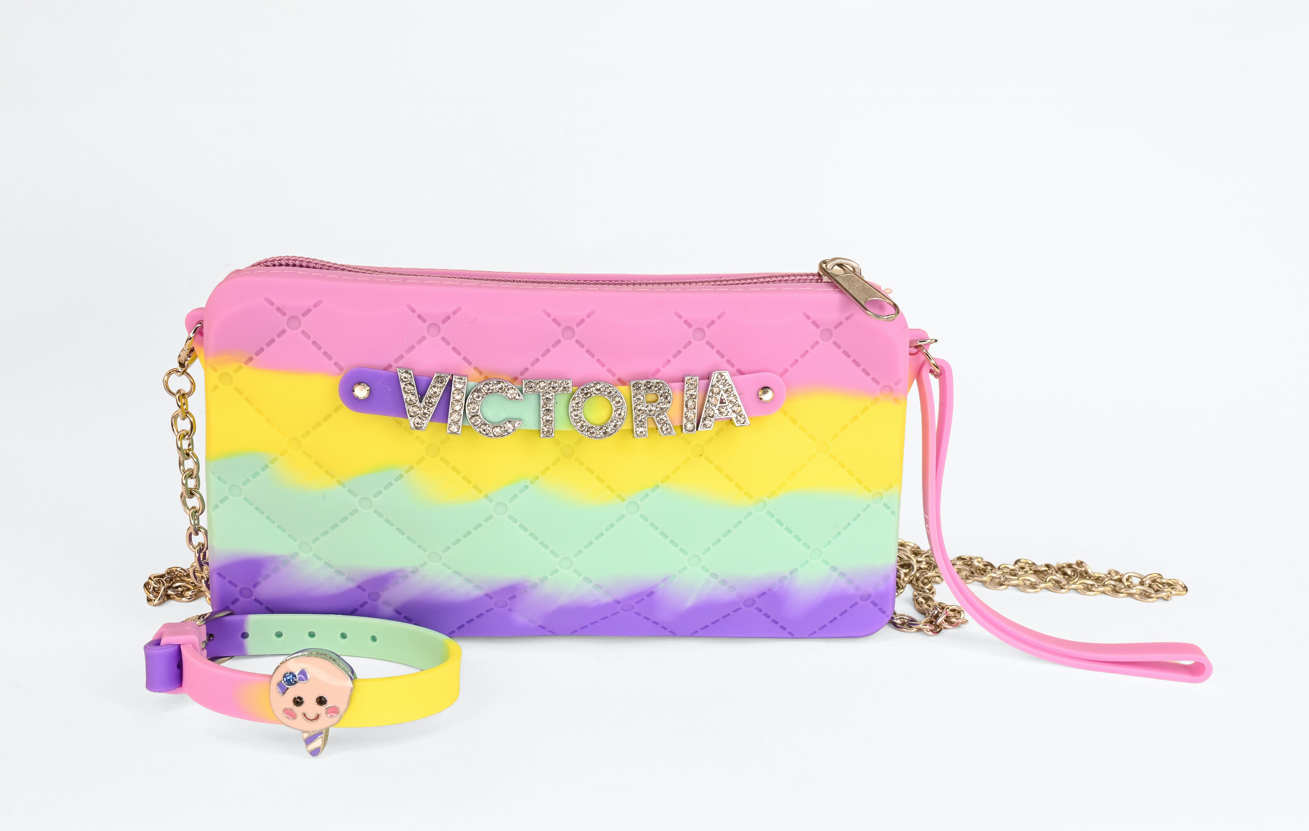 Crossbody Chain with Charm Bracelet