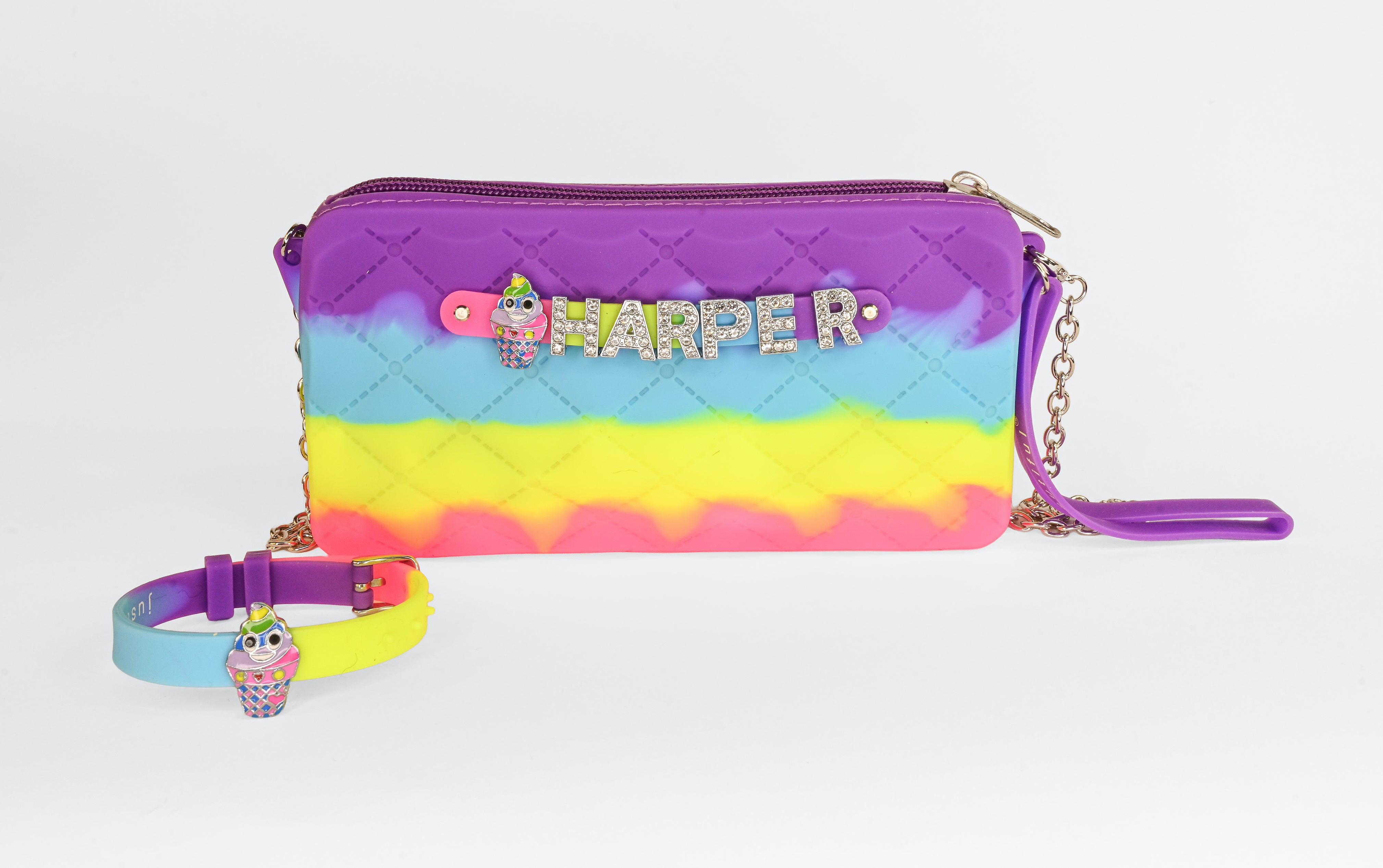Crossbody Chain with Charm Bracelet