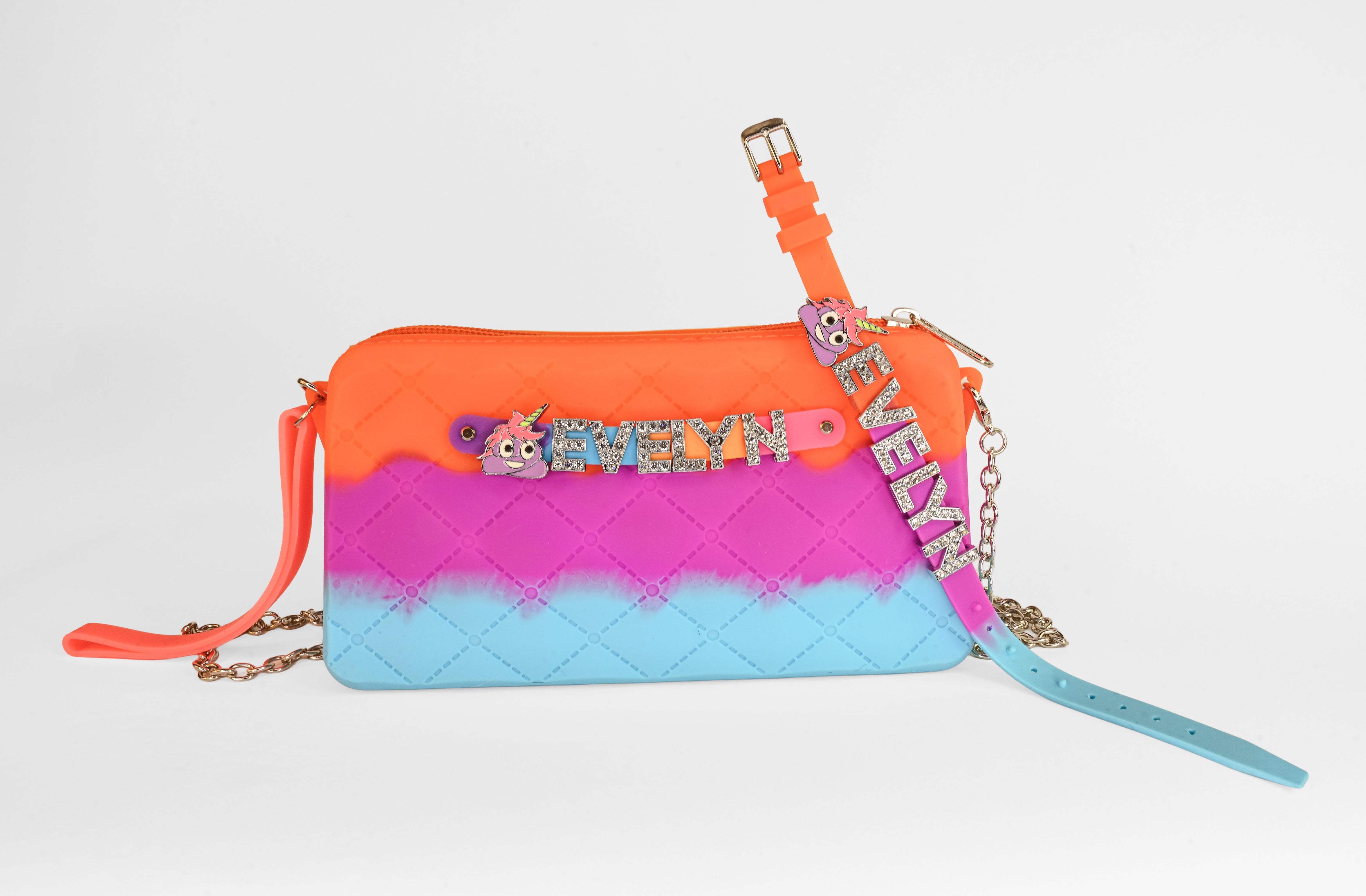 Crossbody Chain with Charm Name Bracelet