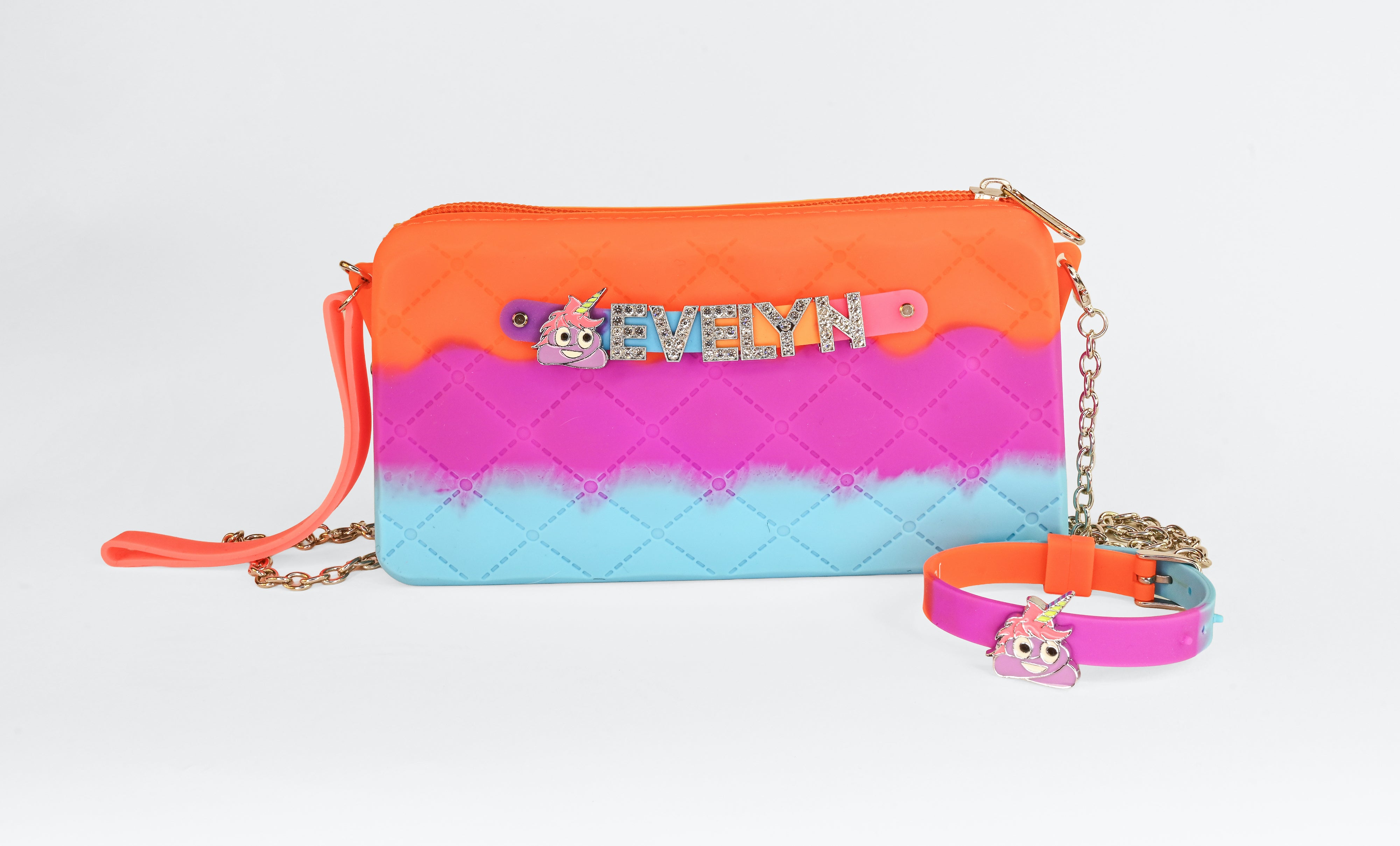 Crossbody Chain with Charm Bracelet