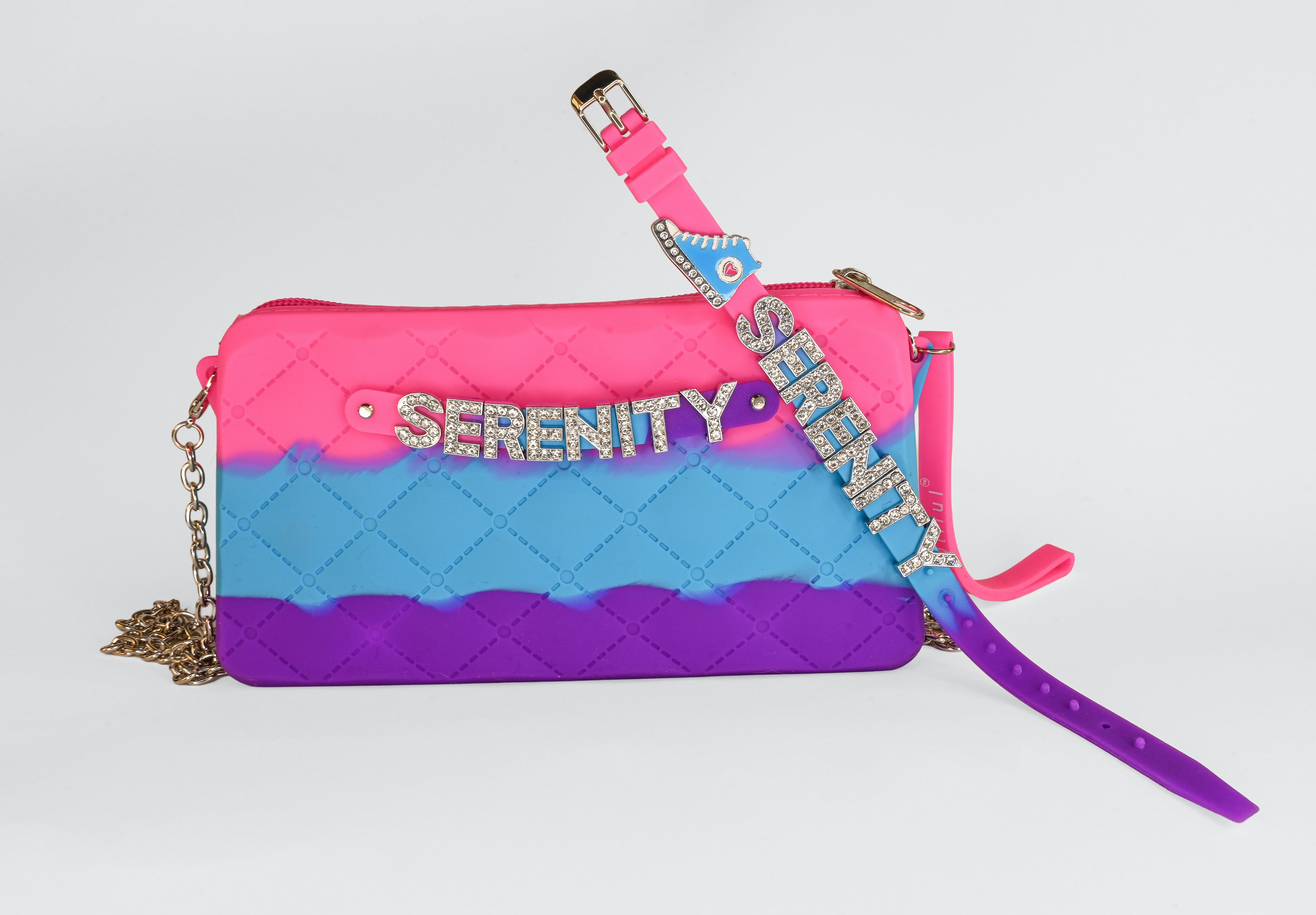 Crossbody Chain with Charm Name Bracelet