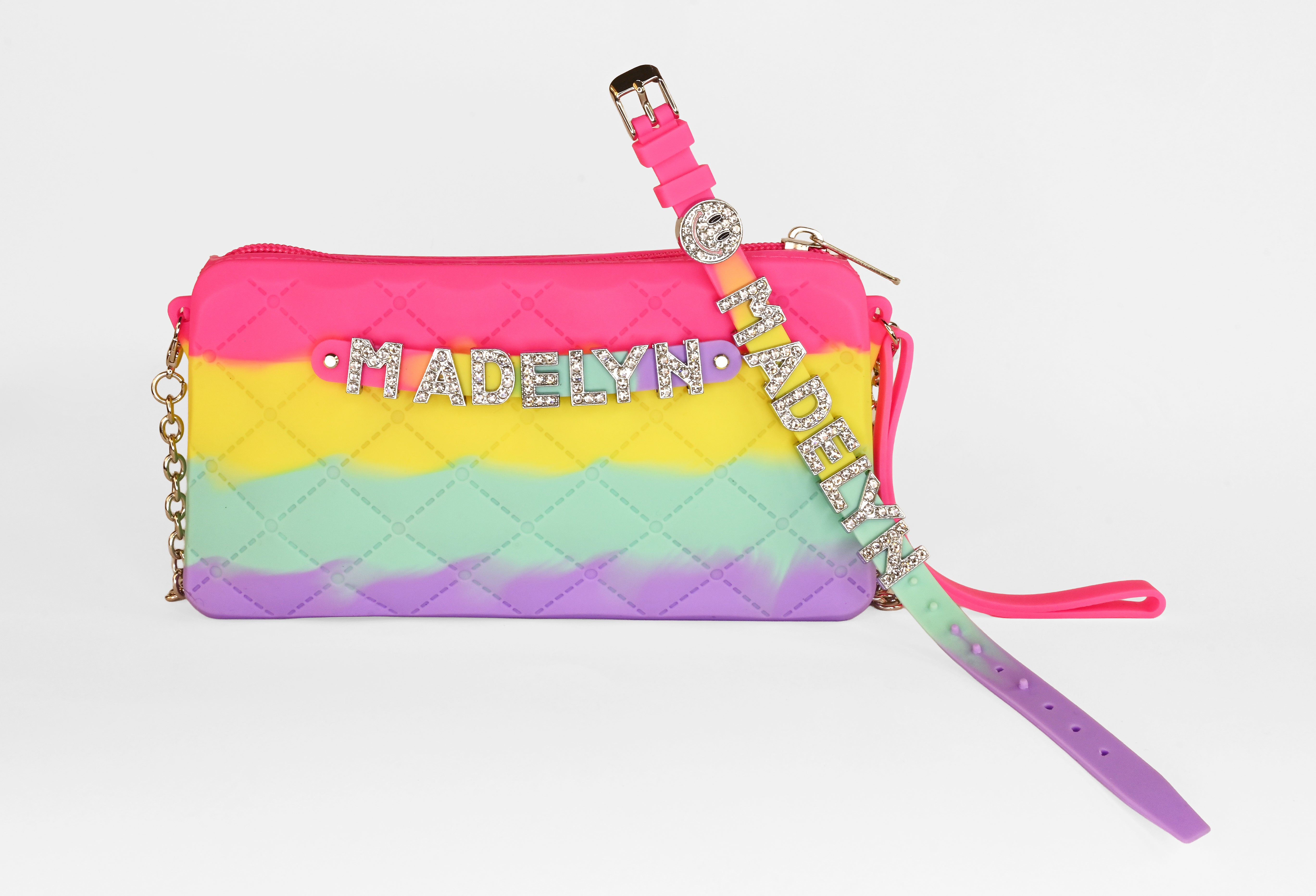 Crossbody Chain with Charm Name Bracelet