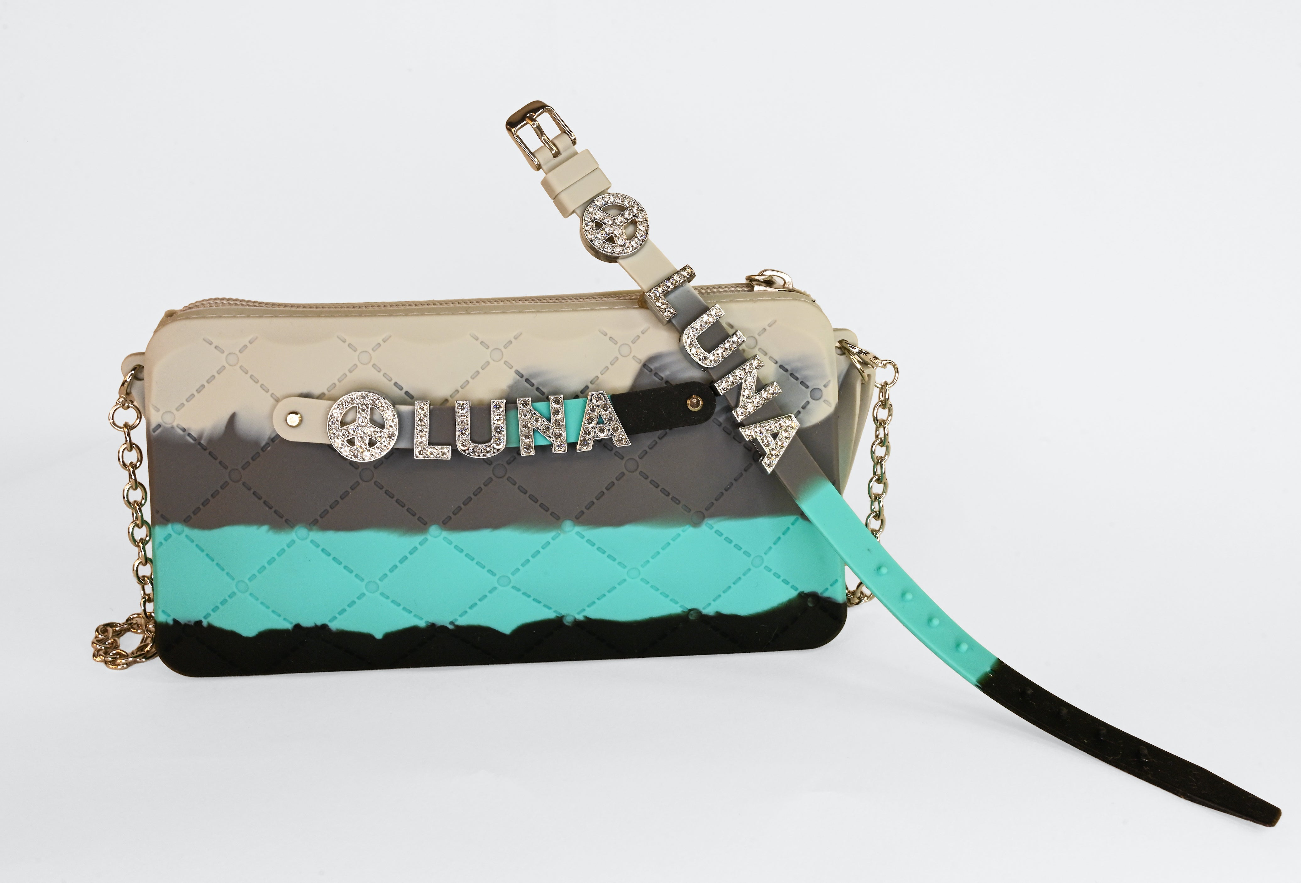 Crossbody Chain with Charm Name Bracelet