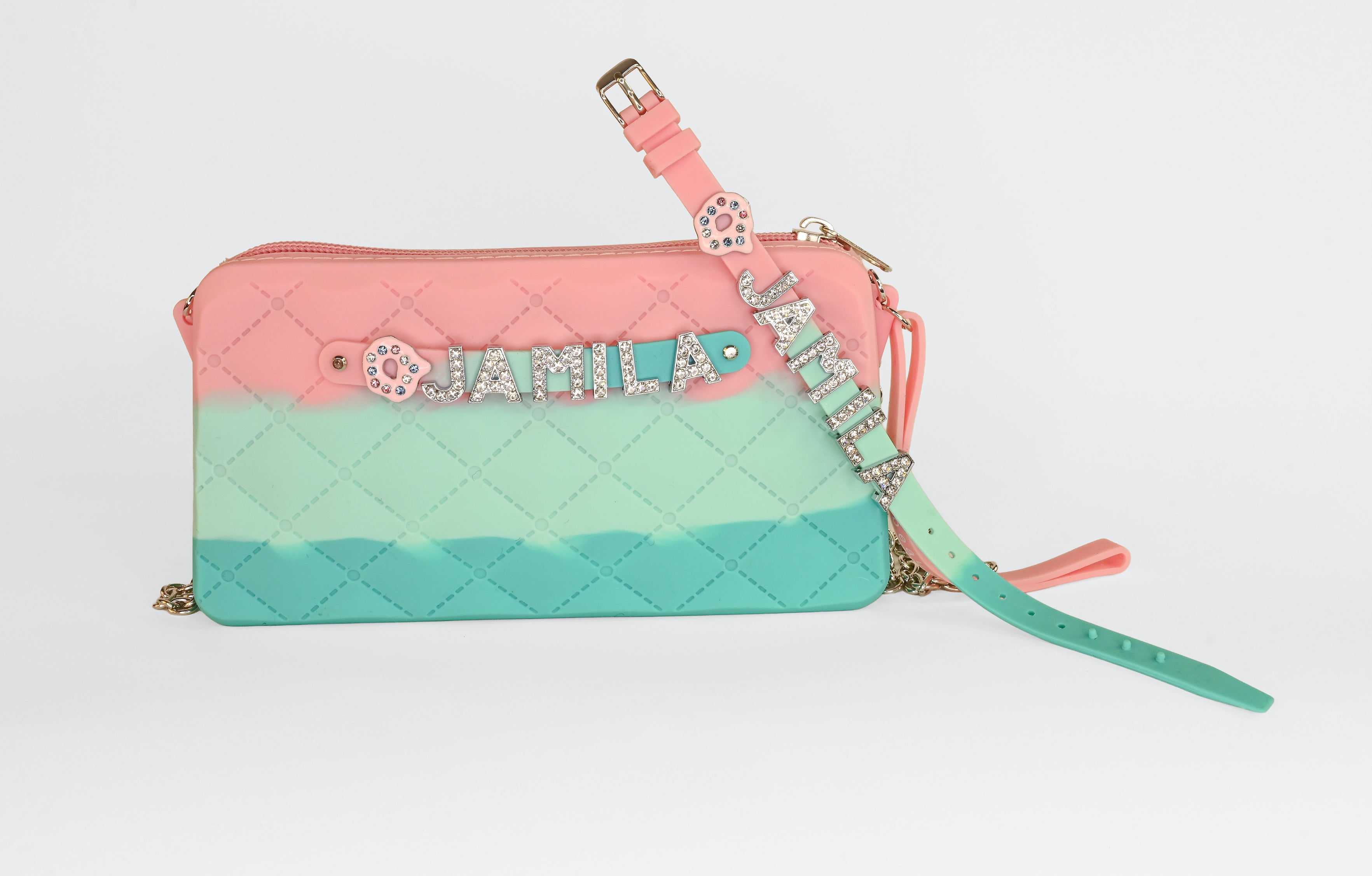 Crossbody Chain with Charm Name Bracelet