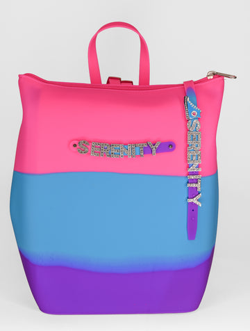 Hunnie Bunnie Zipper Bucket Bag with Name and Charm Bracelet