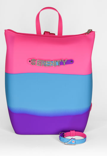 Hunnie Bunnie Zipper Bucket Bag with Charm Bracelet