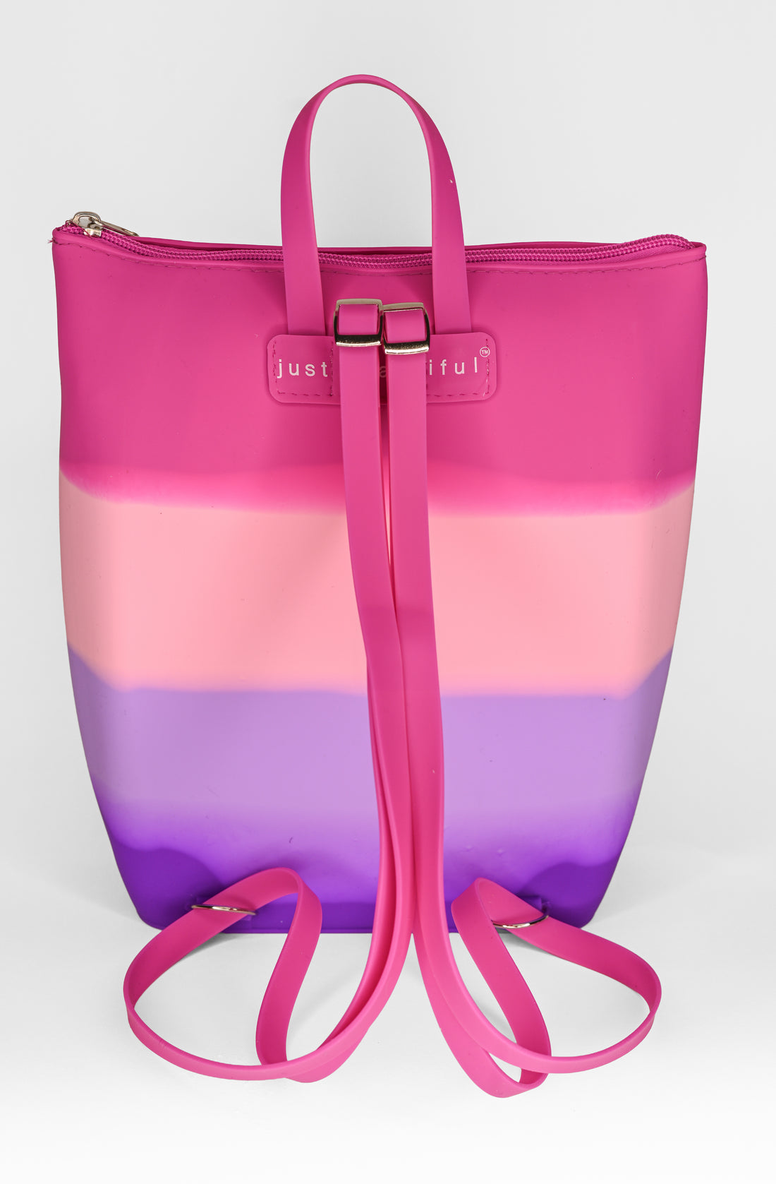 Hunnie Bunnie Zipper Bucket Bag with Personalized Name Bracelet