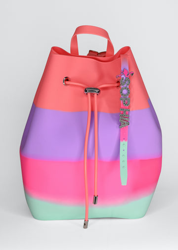 Draw String Bucket Bag with Bracelet