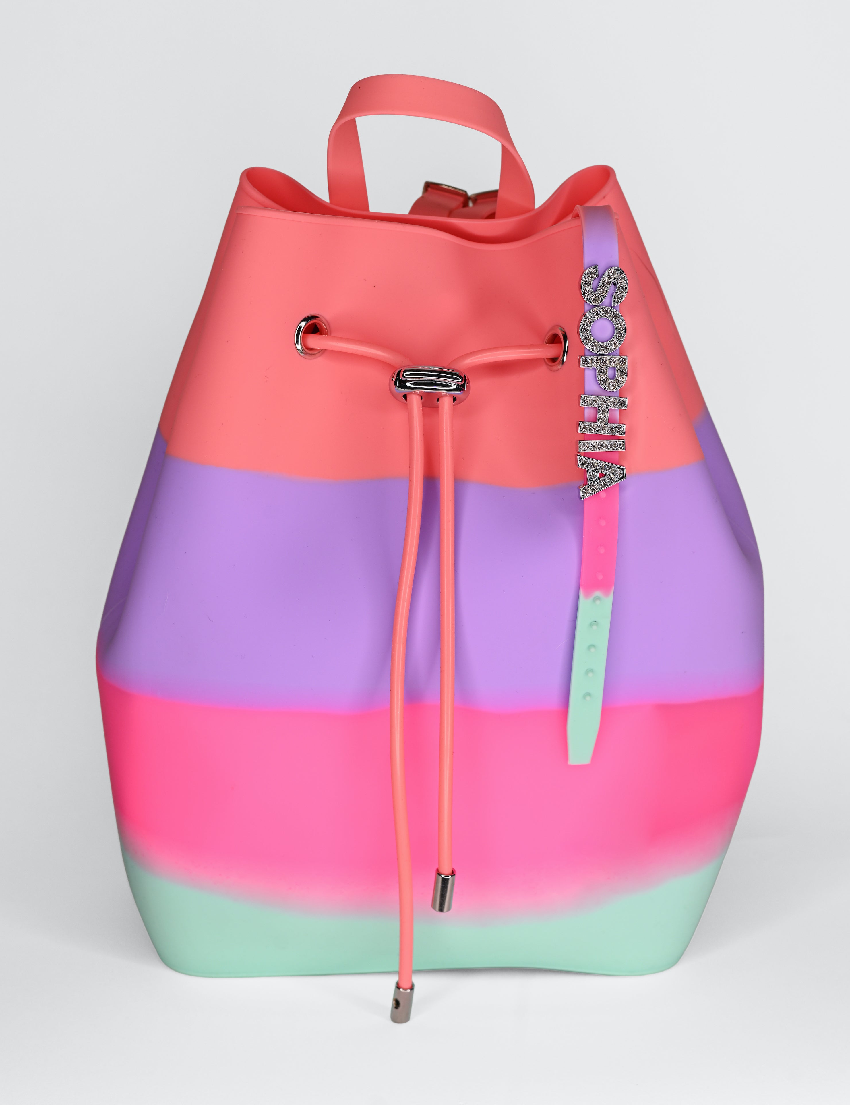 Draw String Bucket Bag with Bracelet
