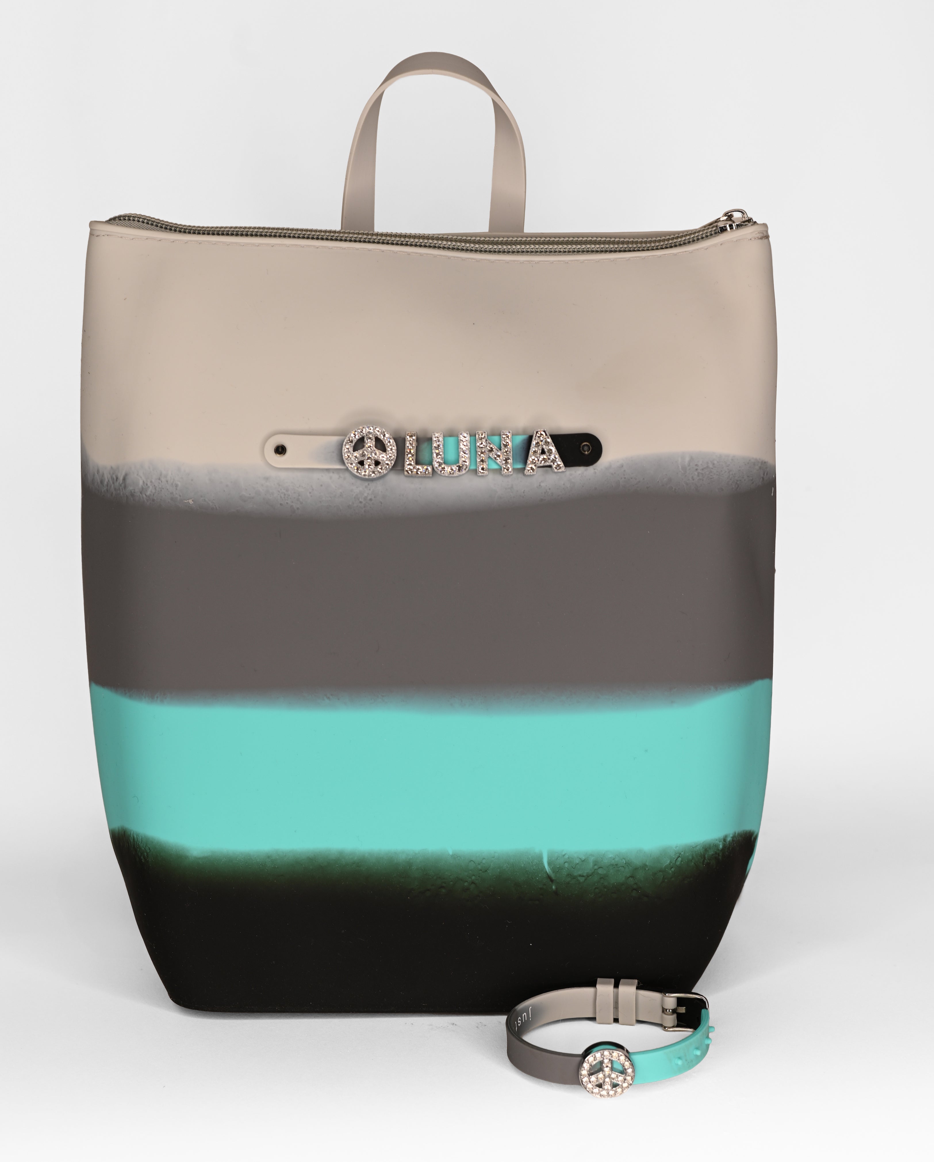 Hunnie Bunnie Zipper Bucket Bag with Bracelet