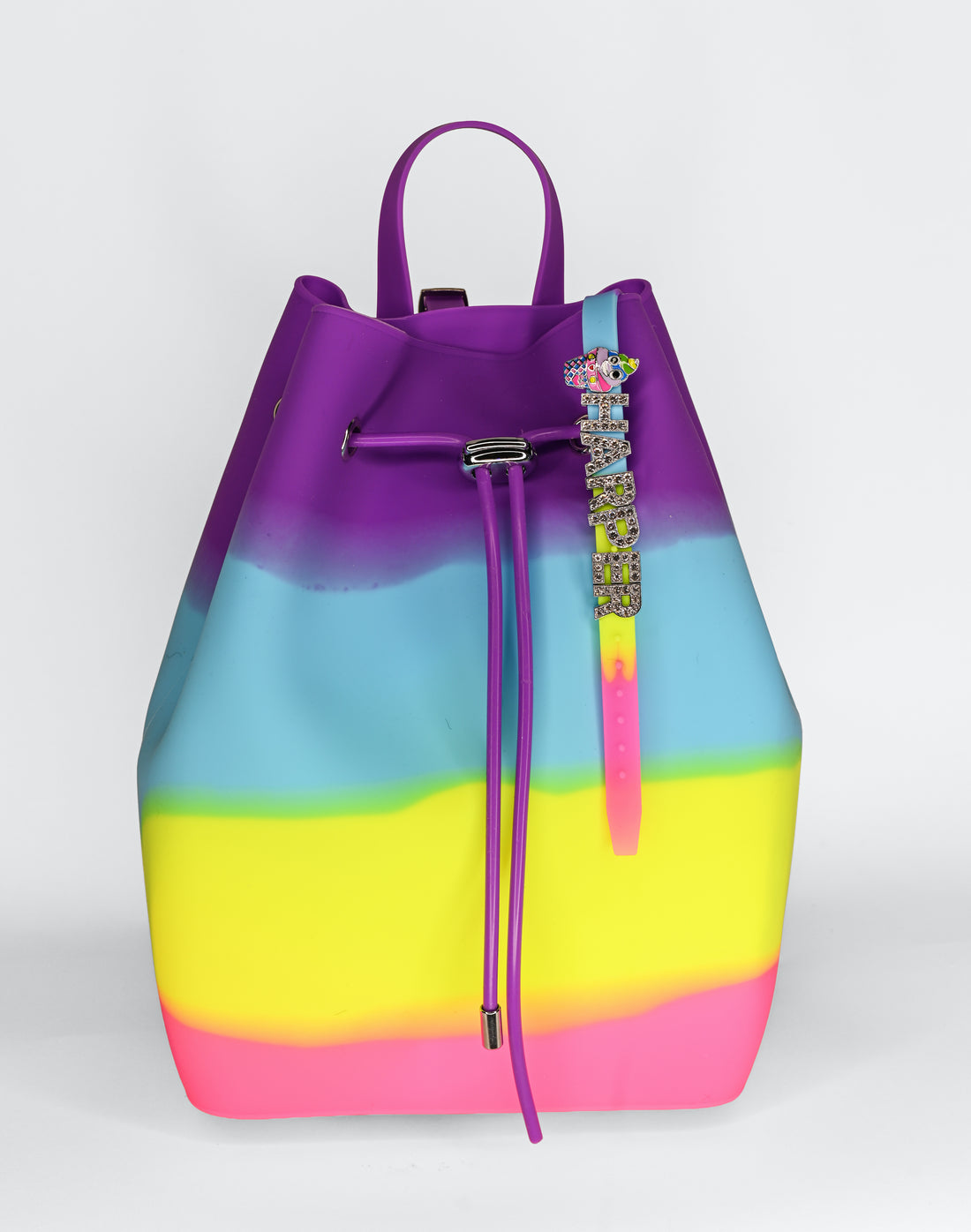 Draw String Bucket Bag with Bracelet