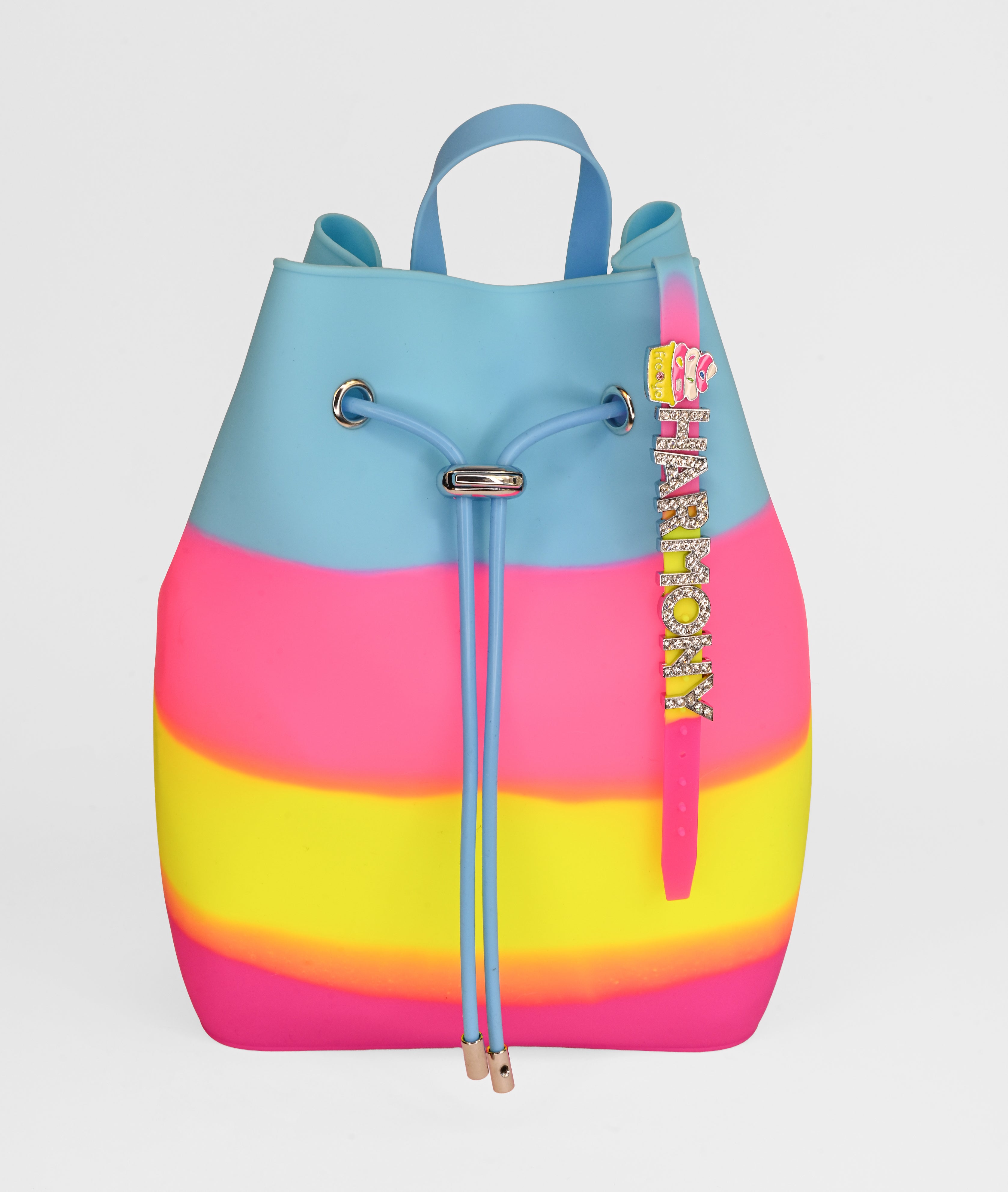 Draw String Bucket Bag with Bracelet