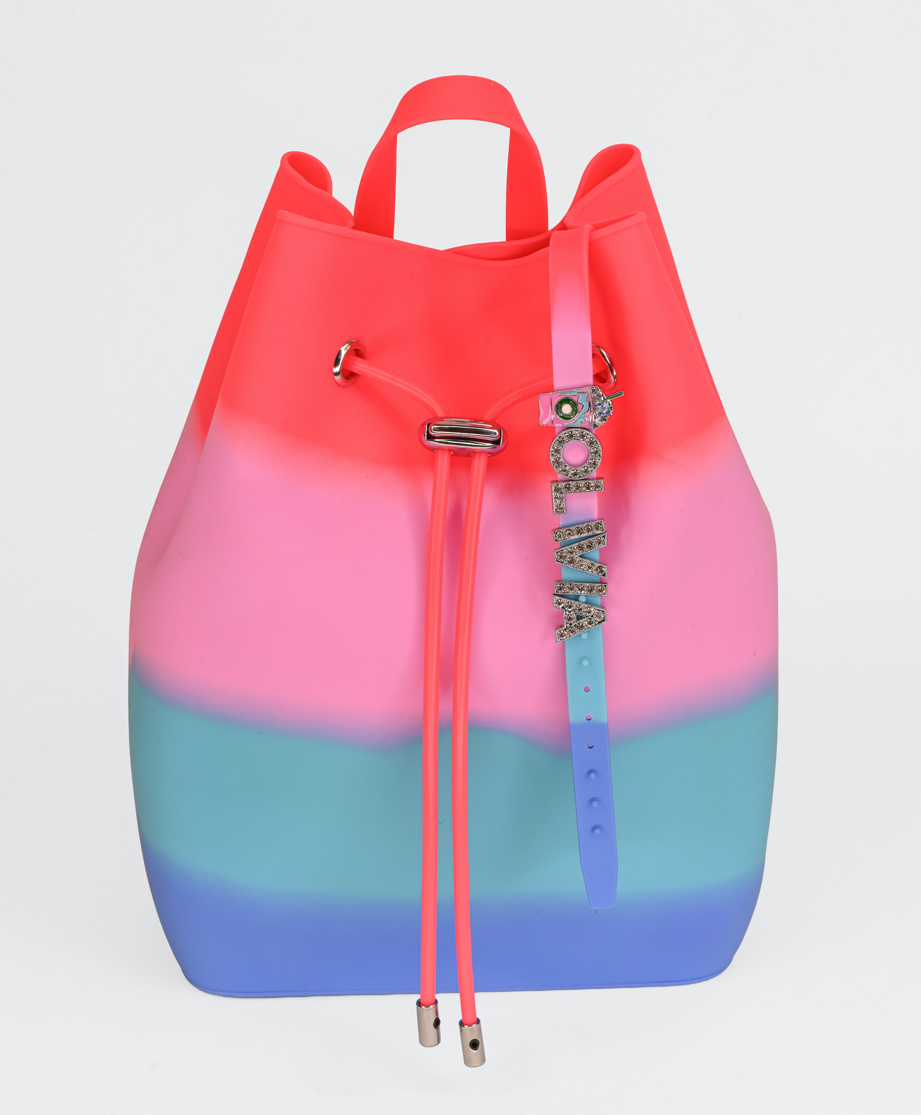 Draw String Bucket Bag with Bracelet