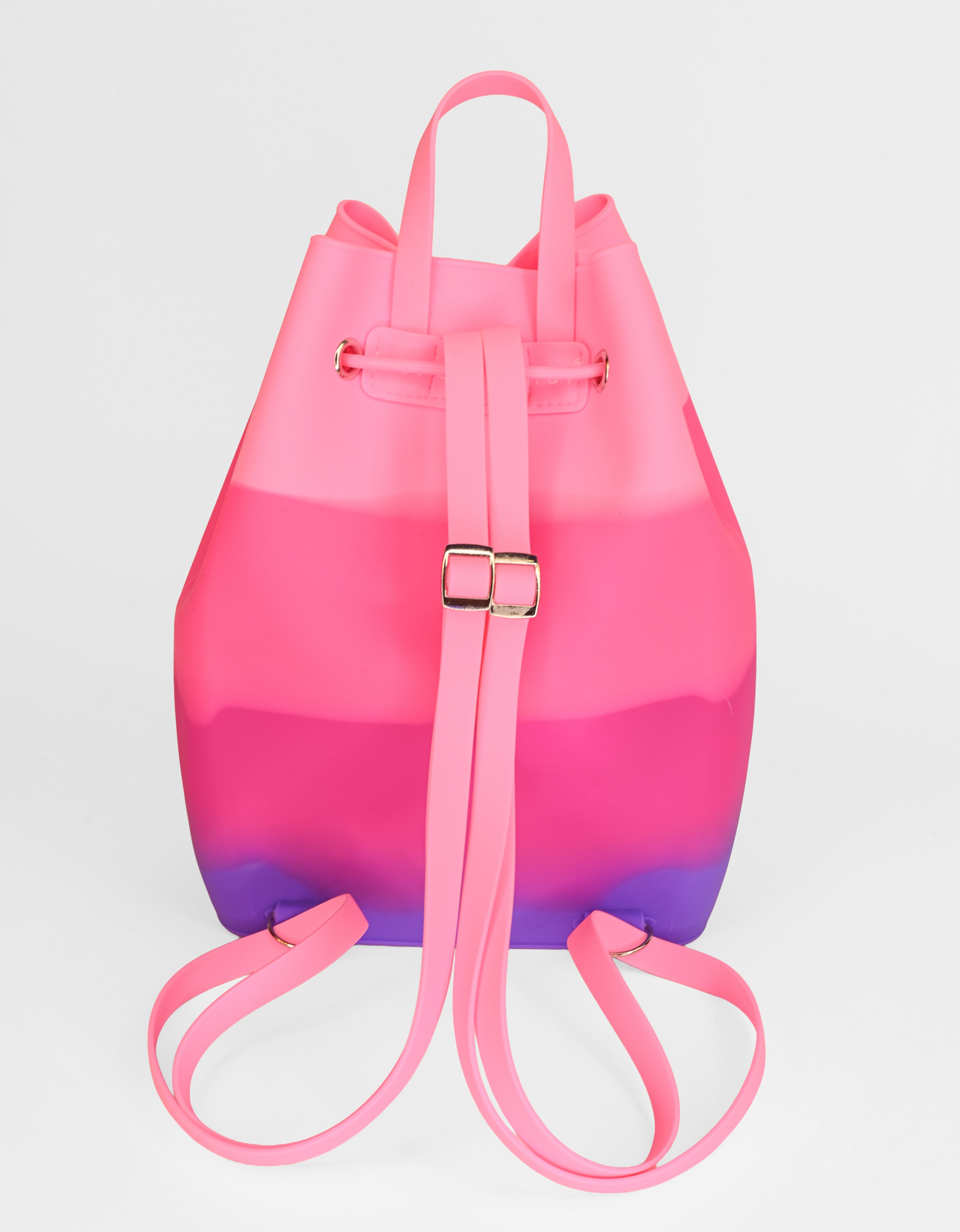 Draw String Bucket Bag with Bracelet