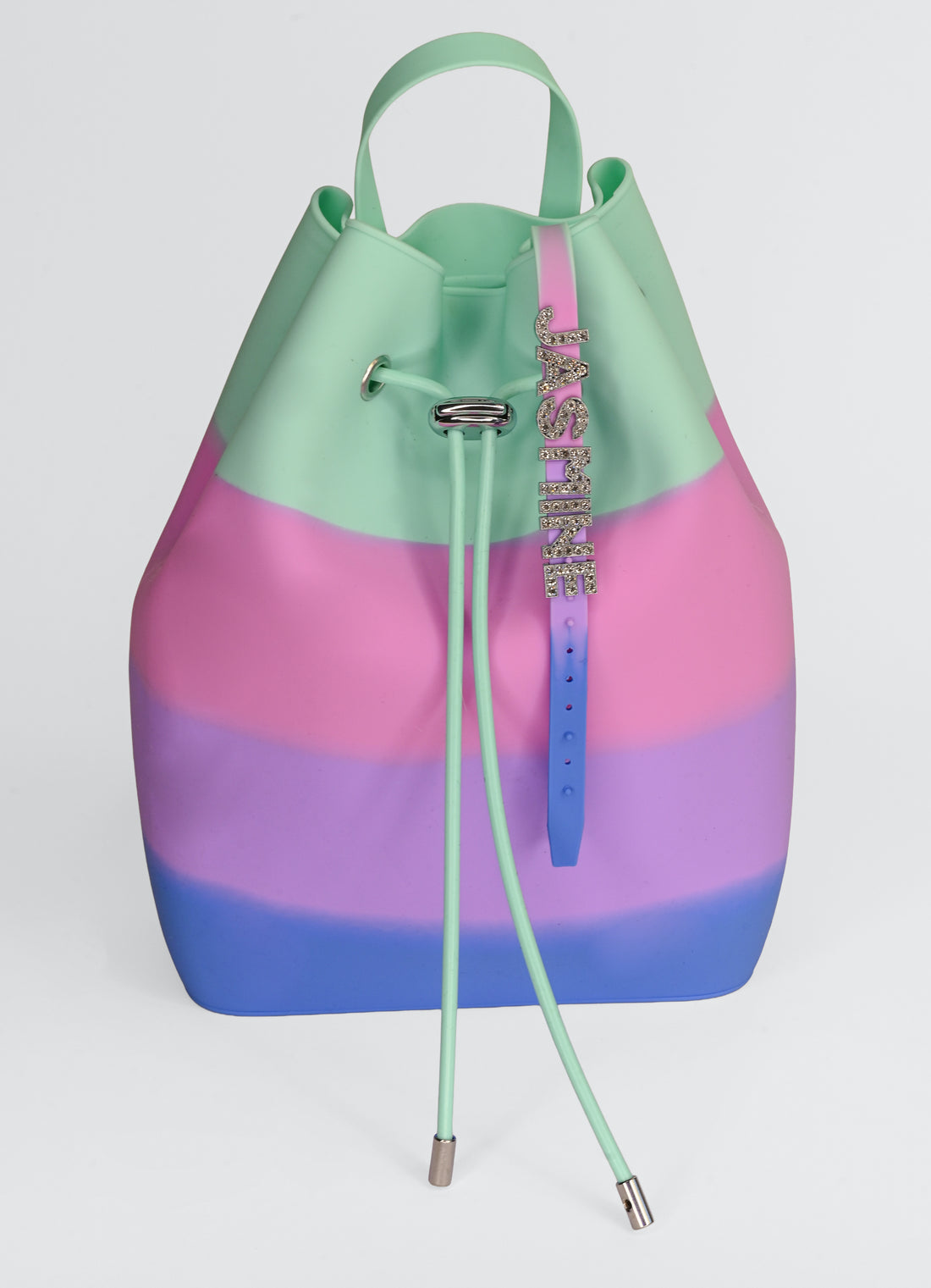 Draw String Bucket Bag with Bracelet