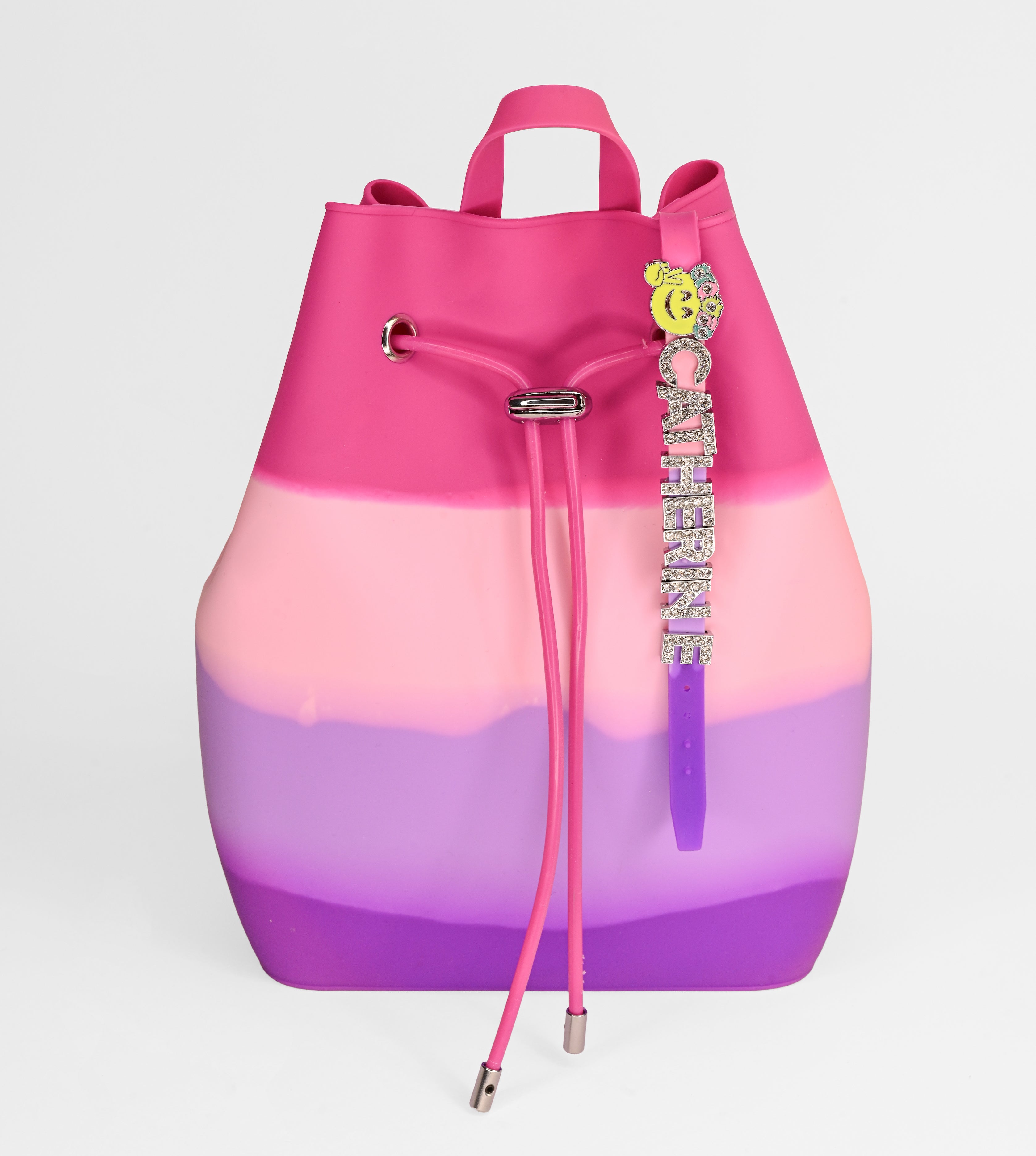 Draw String Bucket Bag with Bracelet