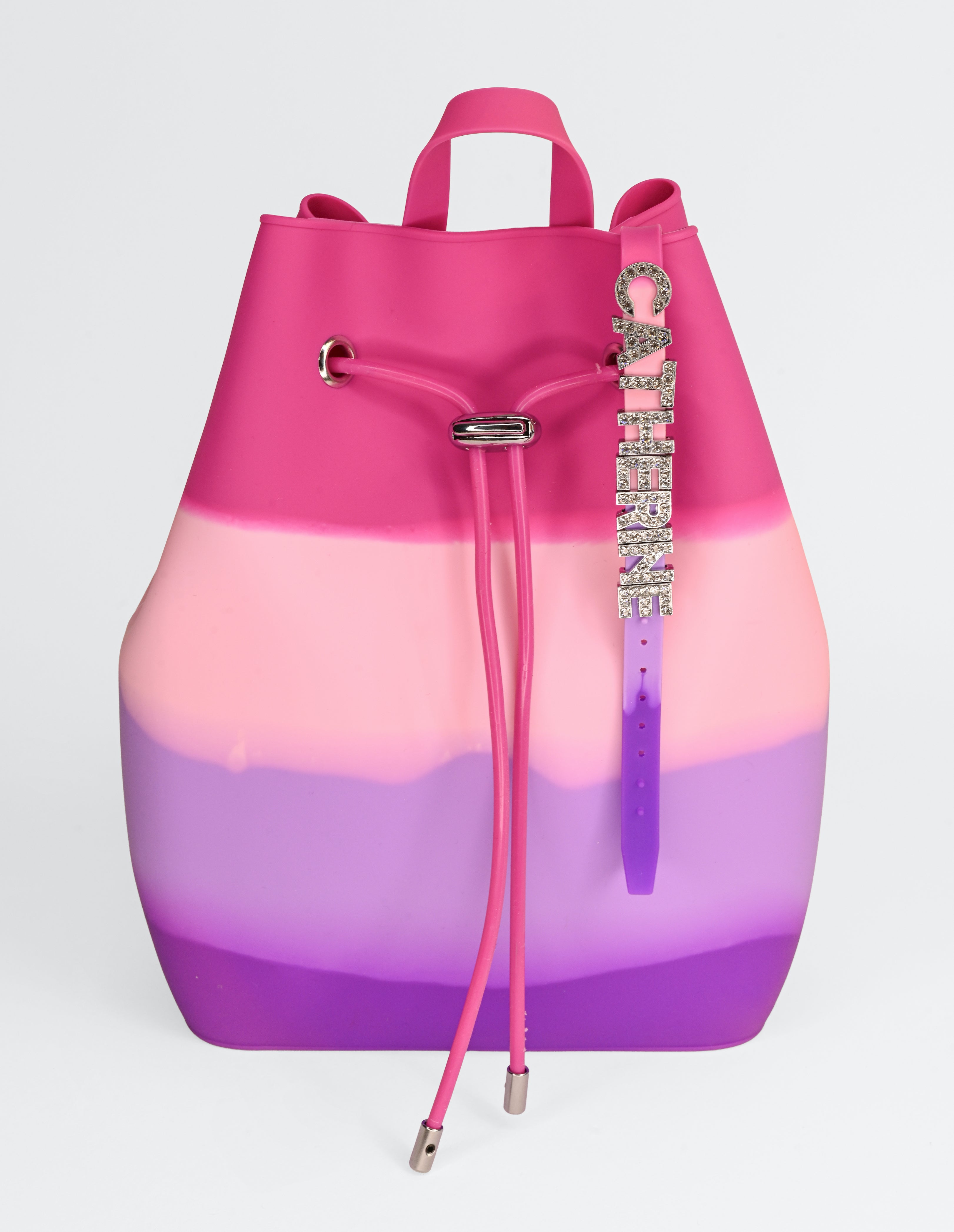 Draw String Bucket Bag with Bracelet