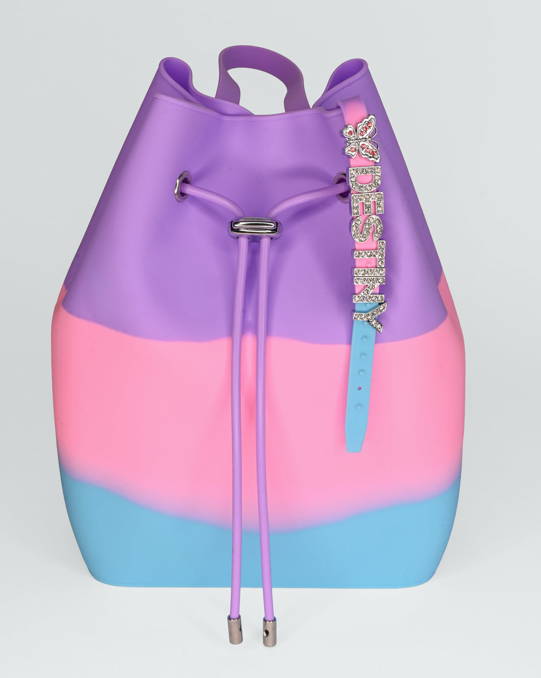 Draw String Bucket Bag with Bracelet
