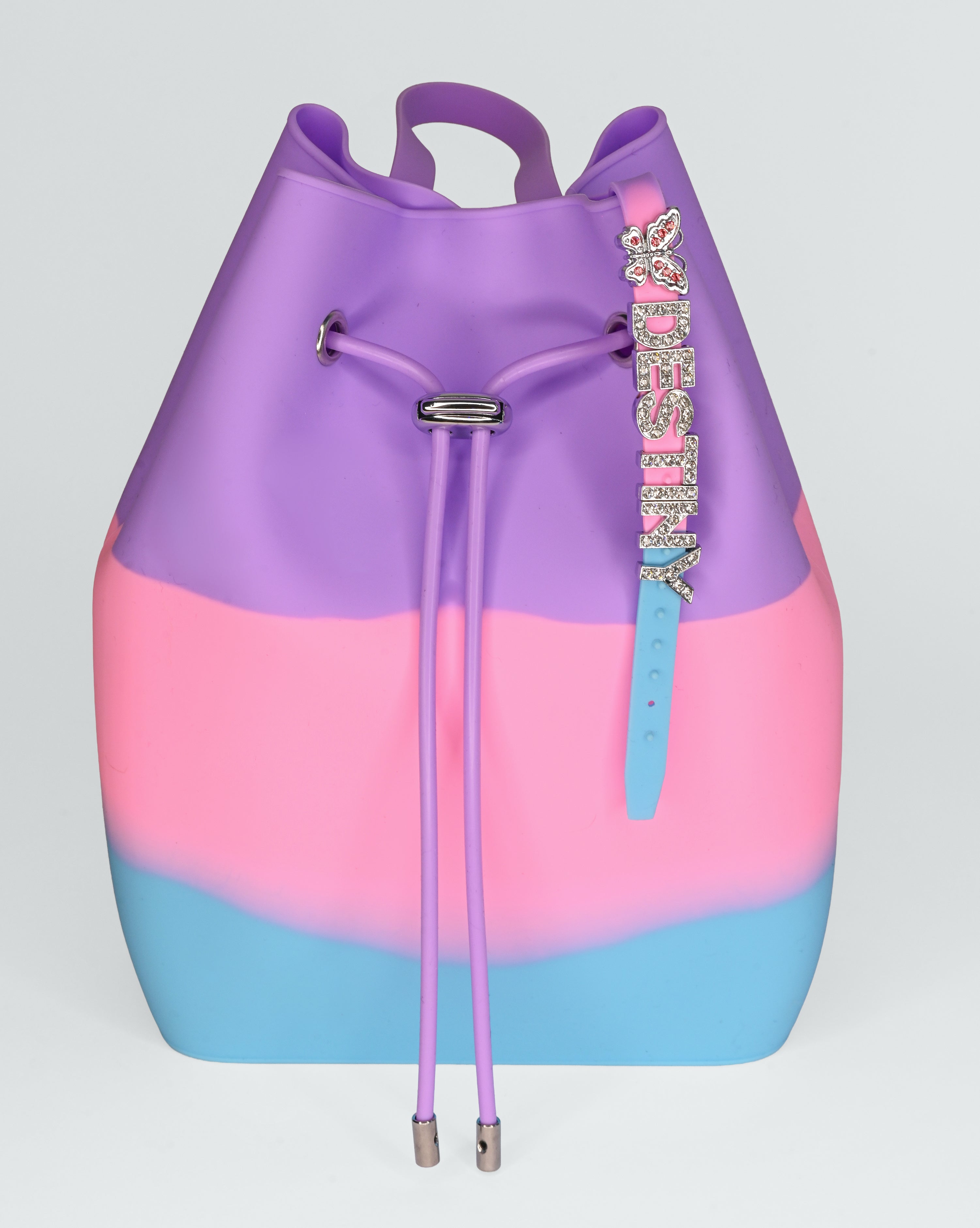 Draw String Bucket Bag with Bracelet