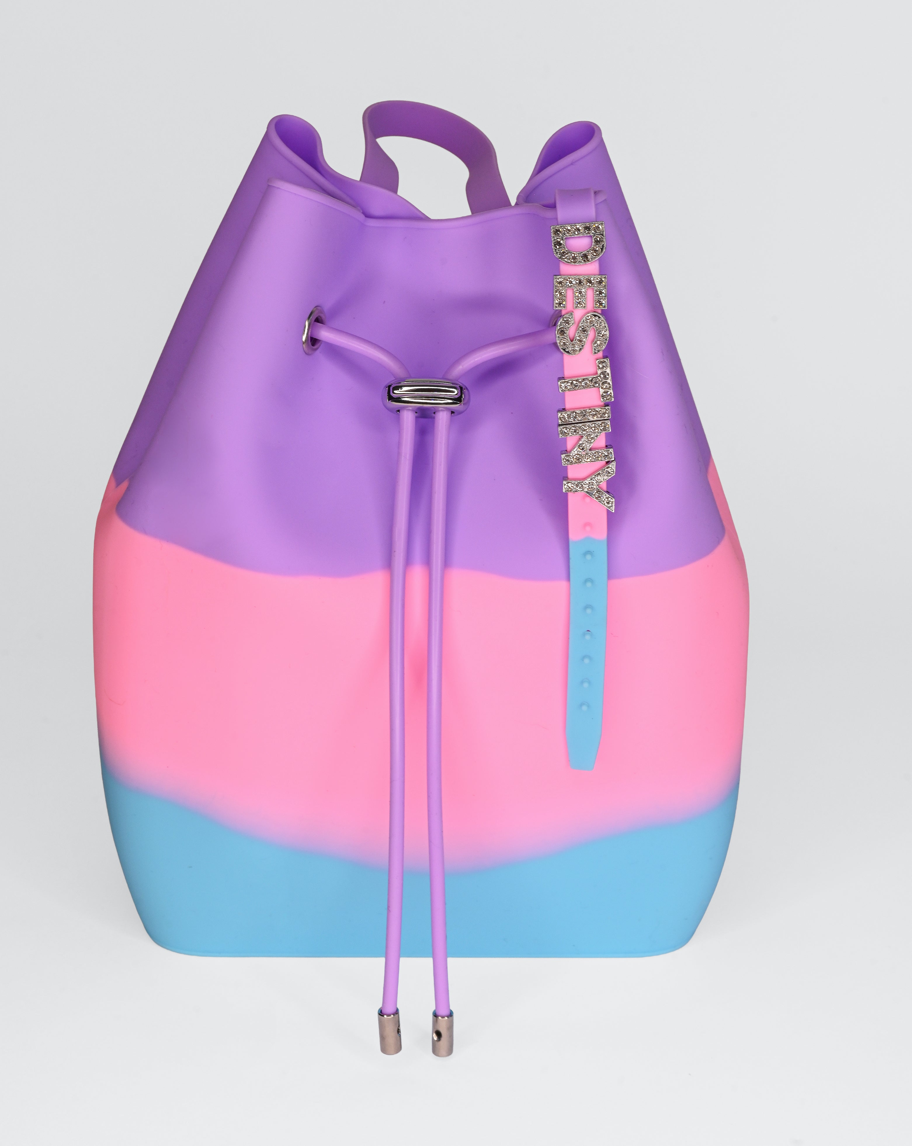 Draw String Bucket Bag with Bracelet