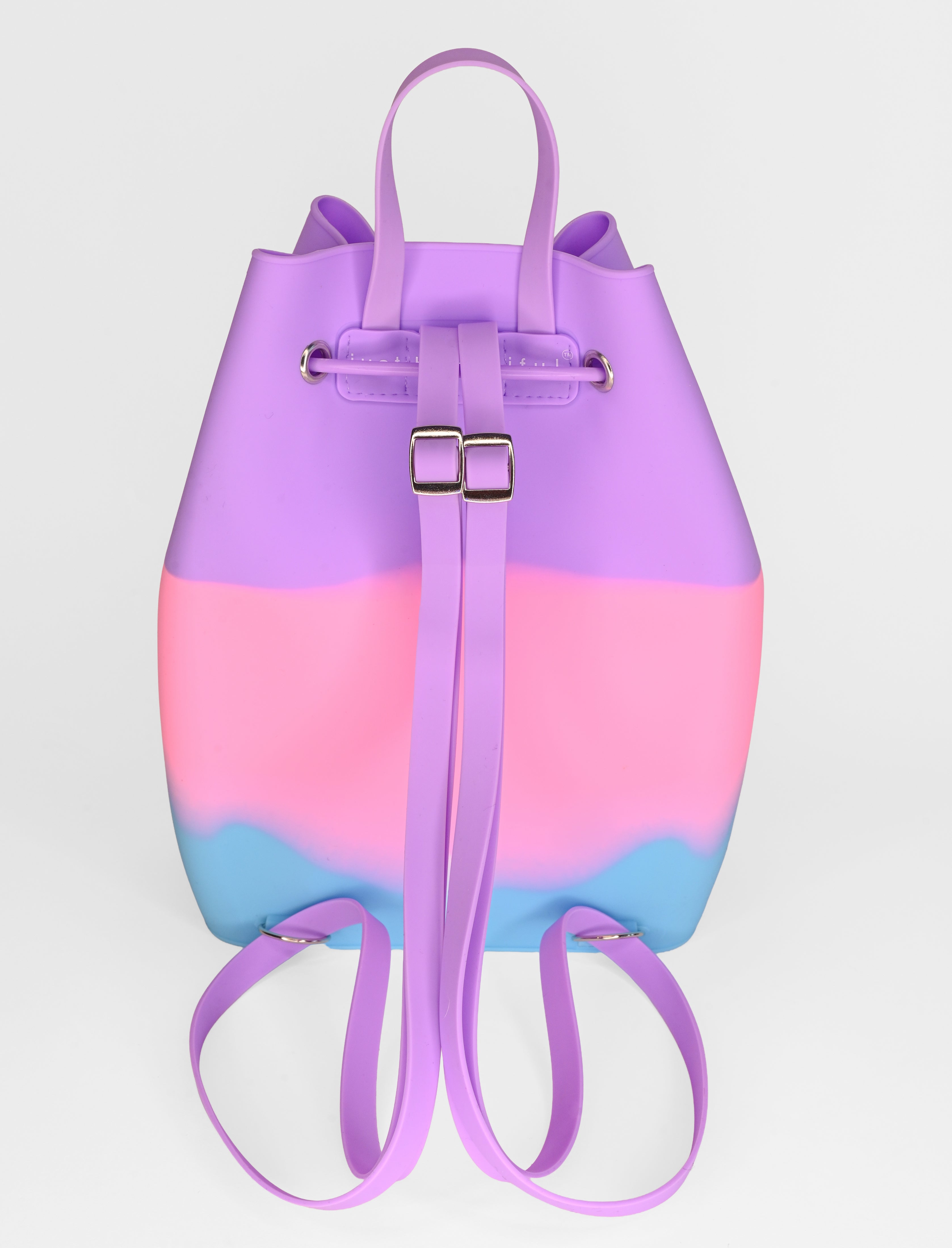 Draw String Bucket Bag with Bracelet