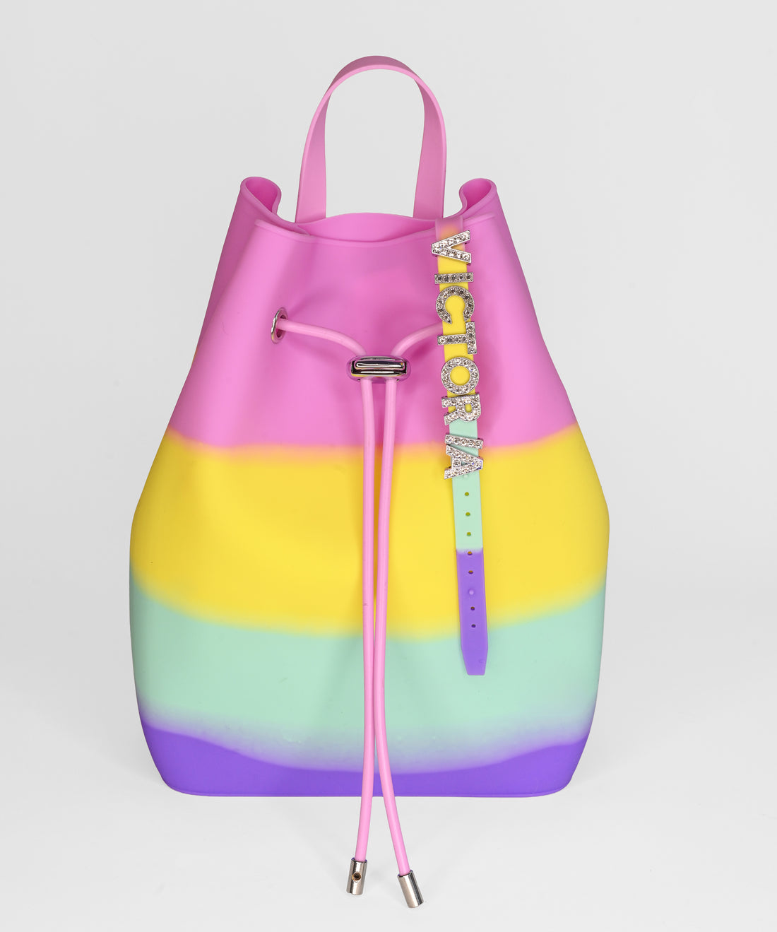 Draw String Bucket Bag with Bracelet