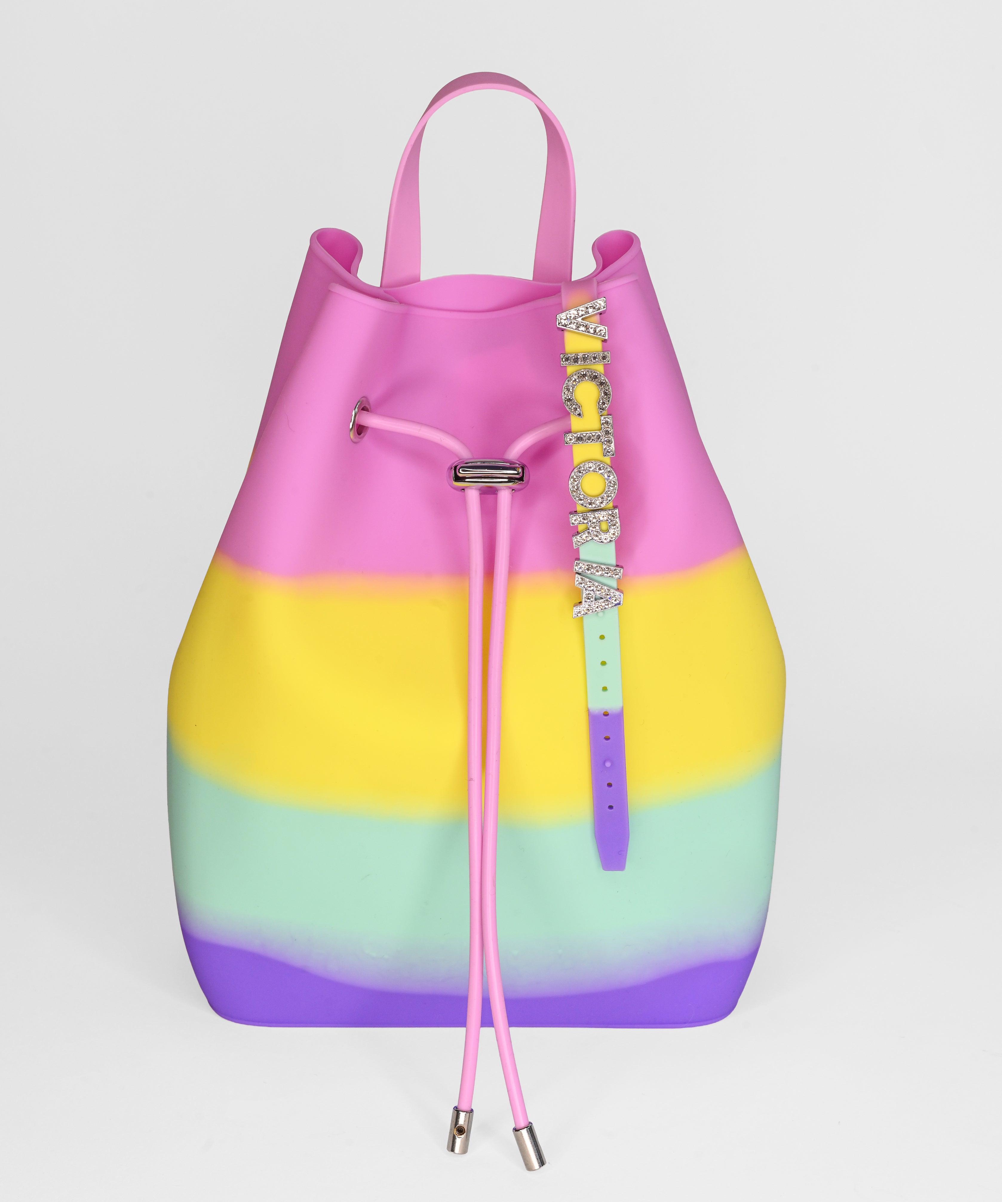 Draw String Bucket Bag with Bracelet