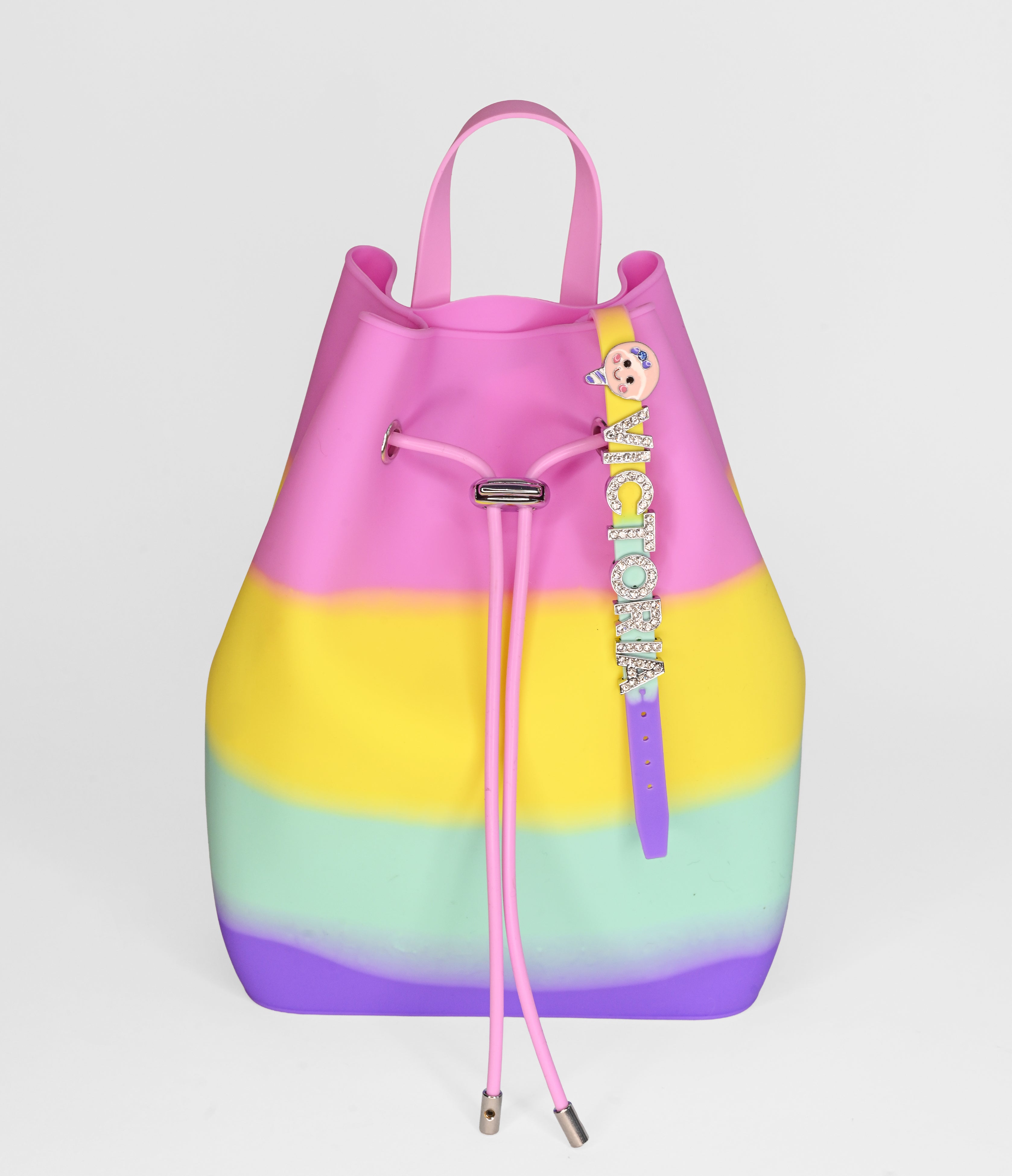 Draw String Bucket Bag with Bracelet