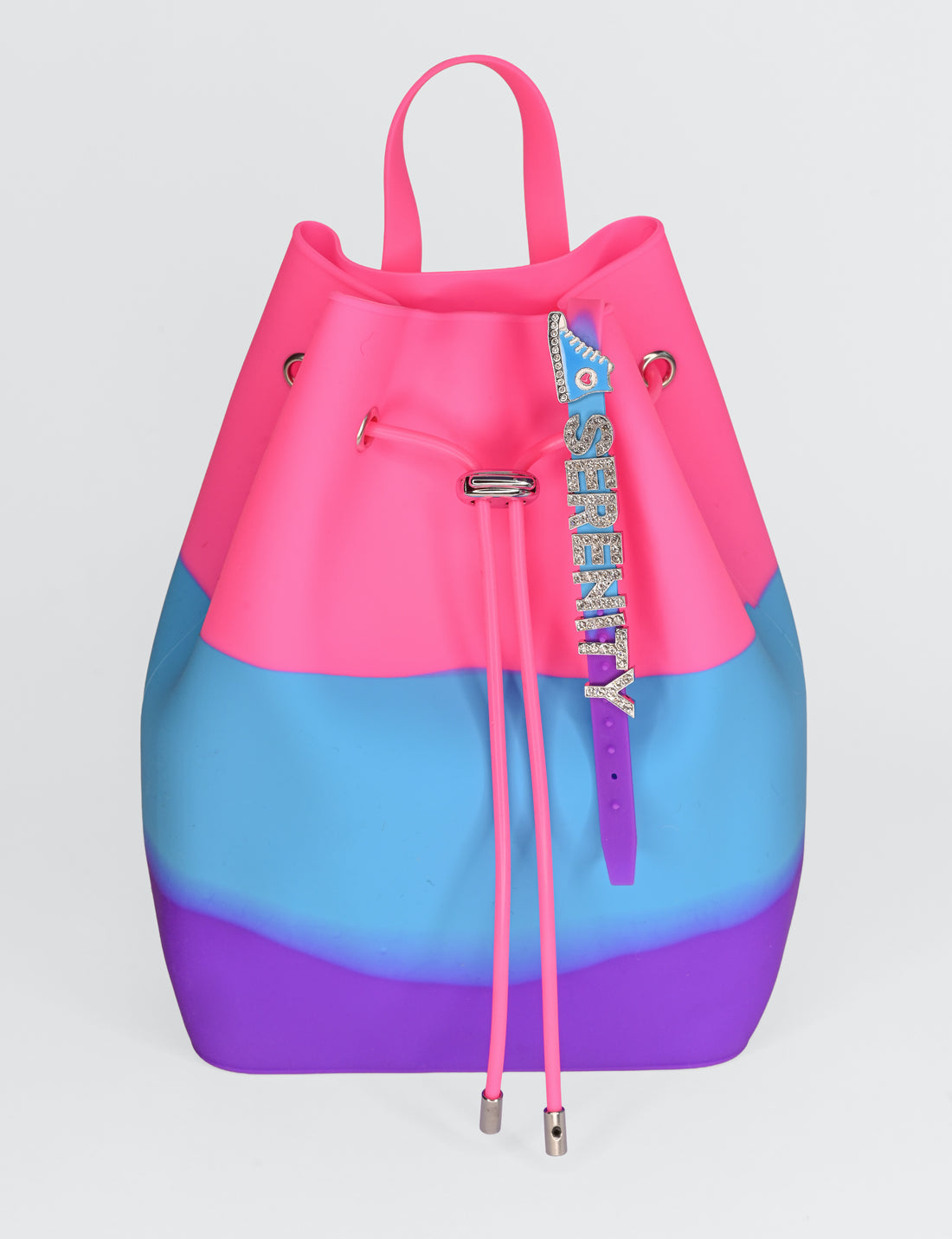 Draw String Bucket Bag with Bracelet