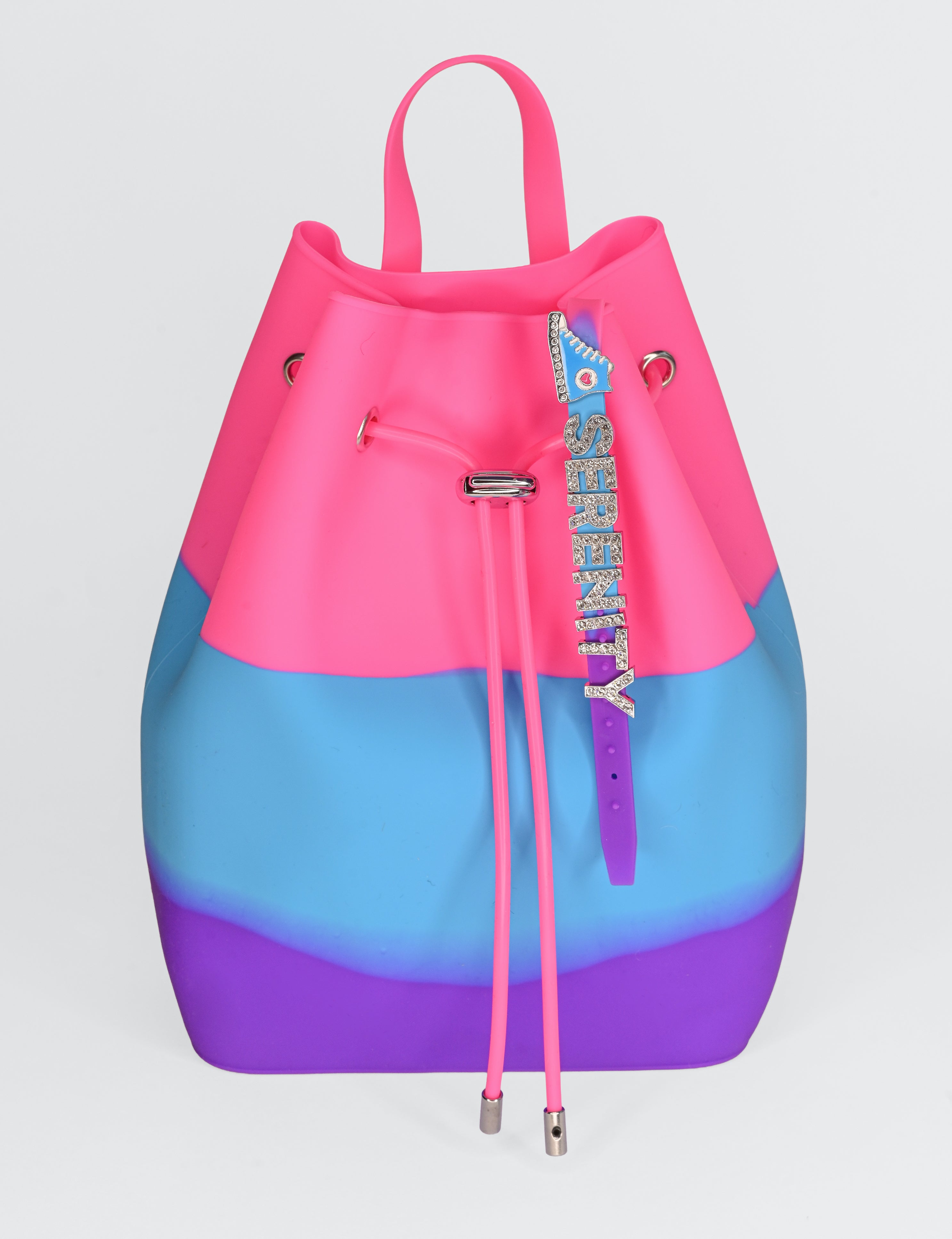 Draw String Bucket Bag with Bracelet