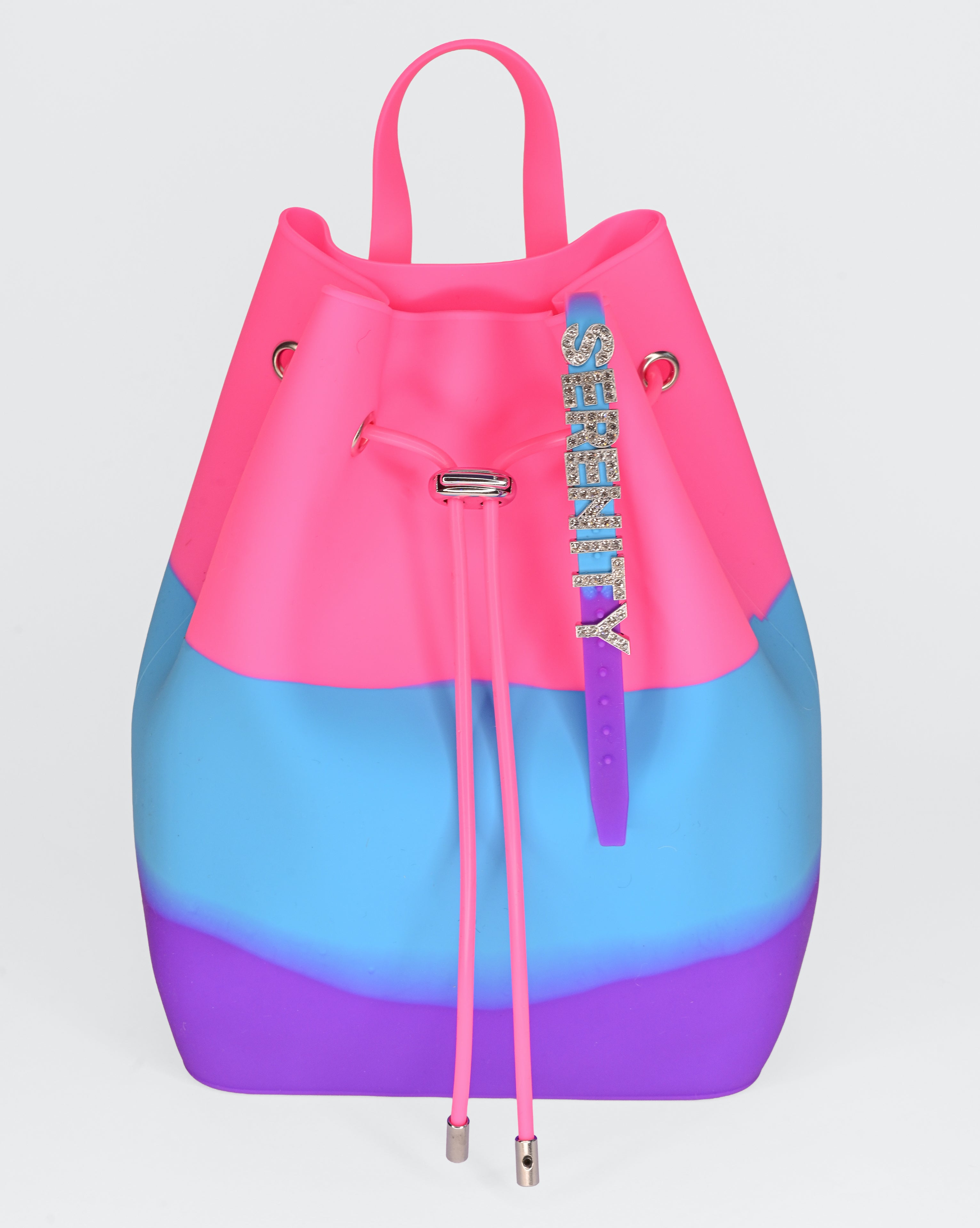 Draw String Bucket Bag with Bracelet