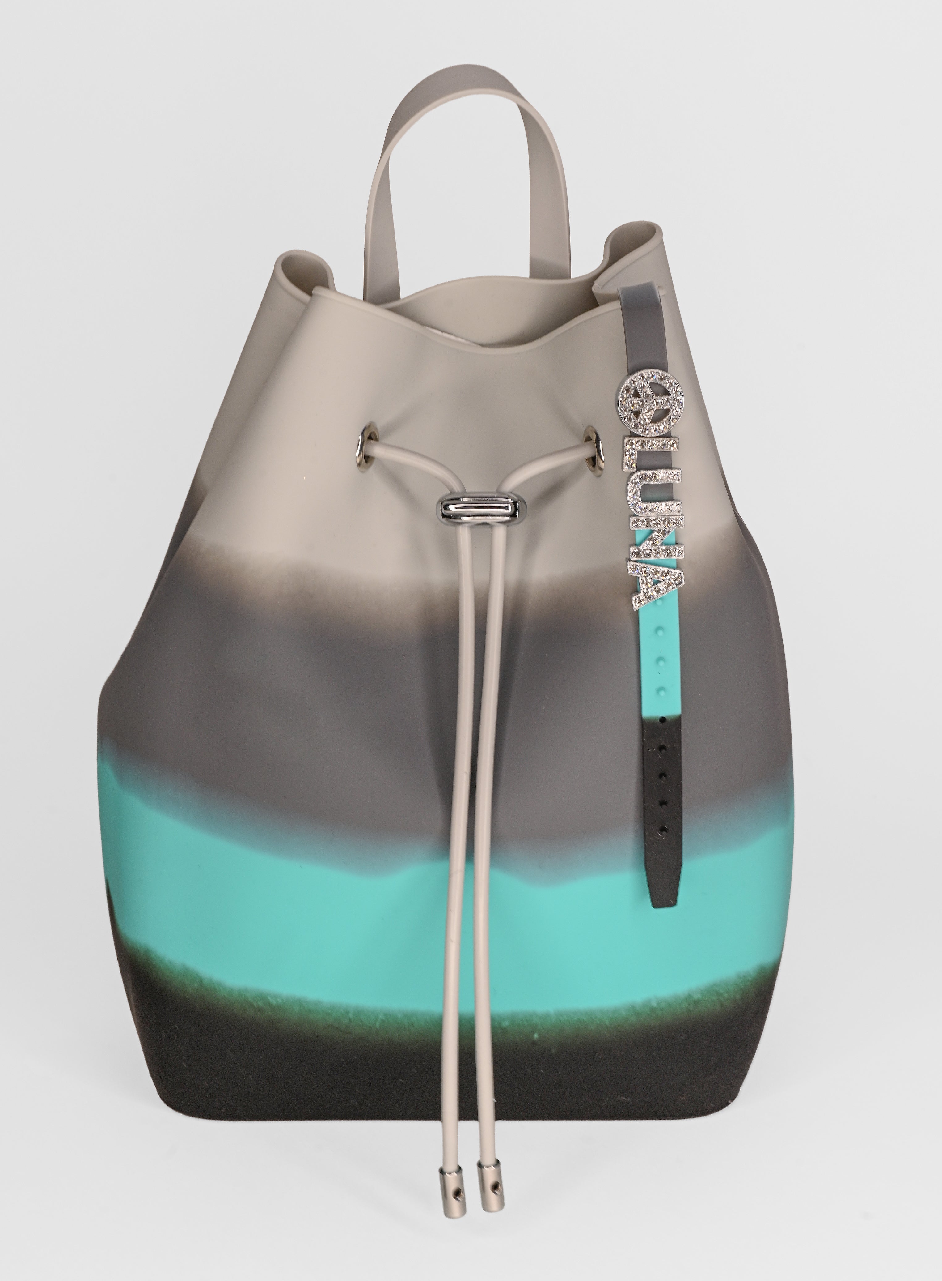 Draw String Bucket Bag with Bracelet