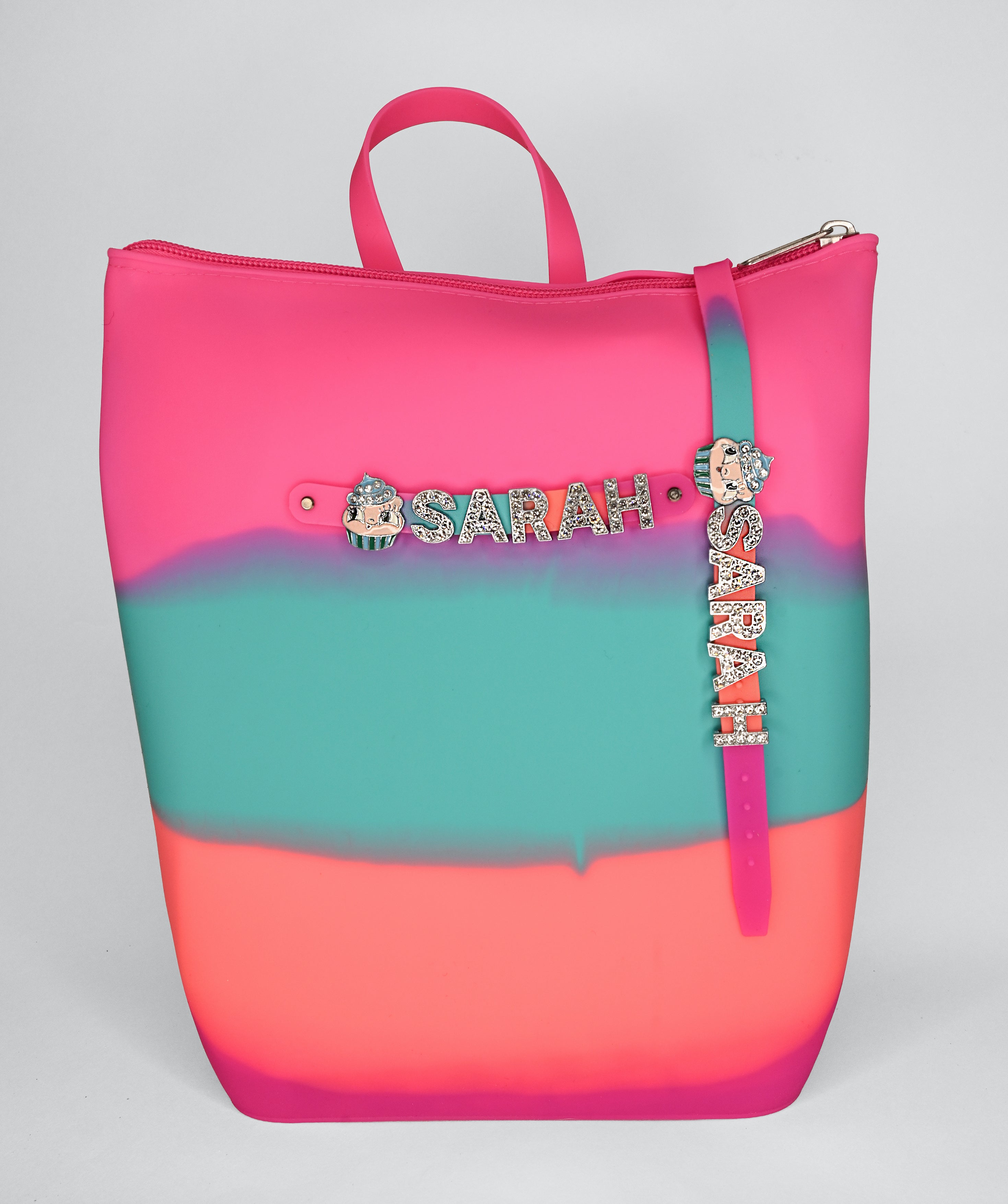 Hunnie Bunnie Zipper Bucket Bag with Bracelet