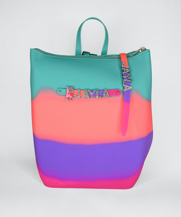 Hunnie Bunnie Zipper Bucket Bag with Name Bracelet