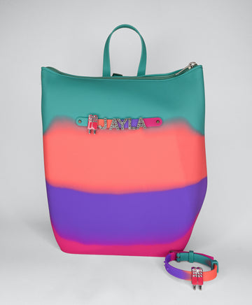 Hunnie Bunnie Zipper Bucket Bag with Charm Bracelet